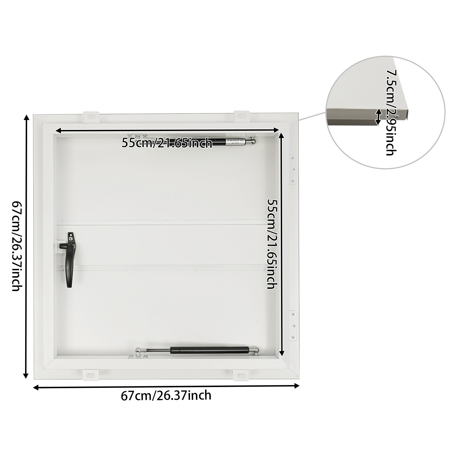 Roof Security Door 90° Opening Angle Safe Access Hatch for Residential Buildings