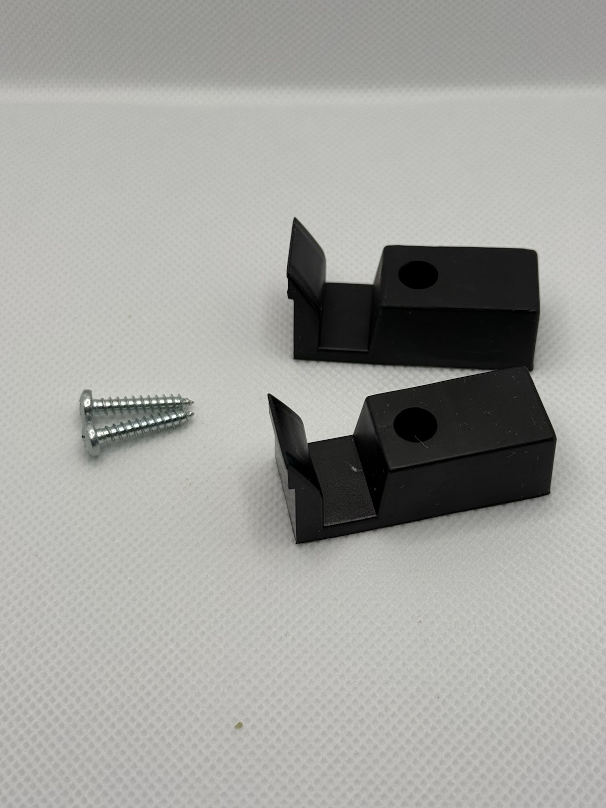 Shower Door Wall Jamb Bumper Guide Black Pack of 2 For 5/16 And 3/8 Glass