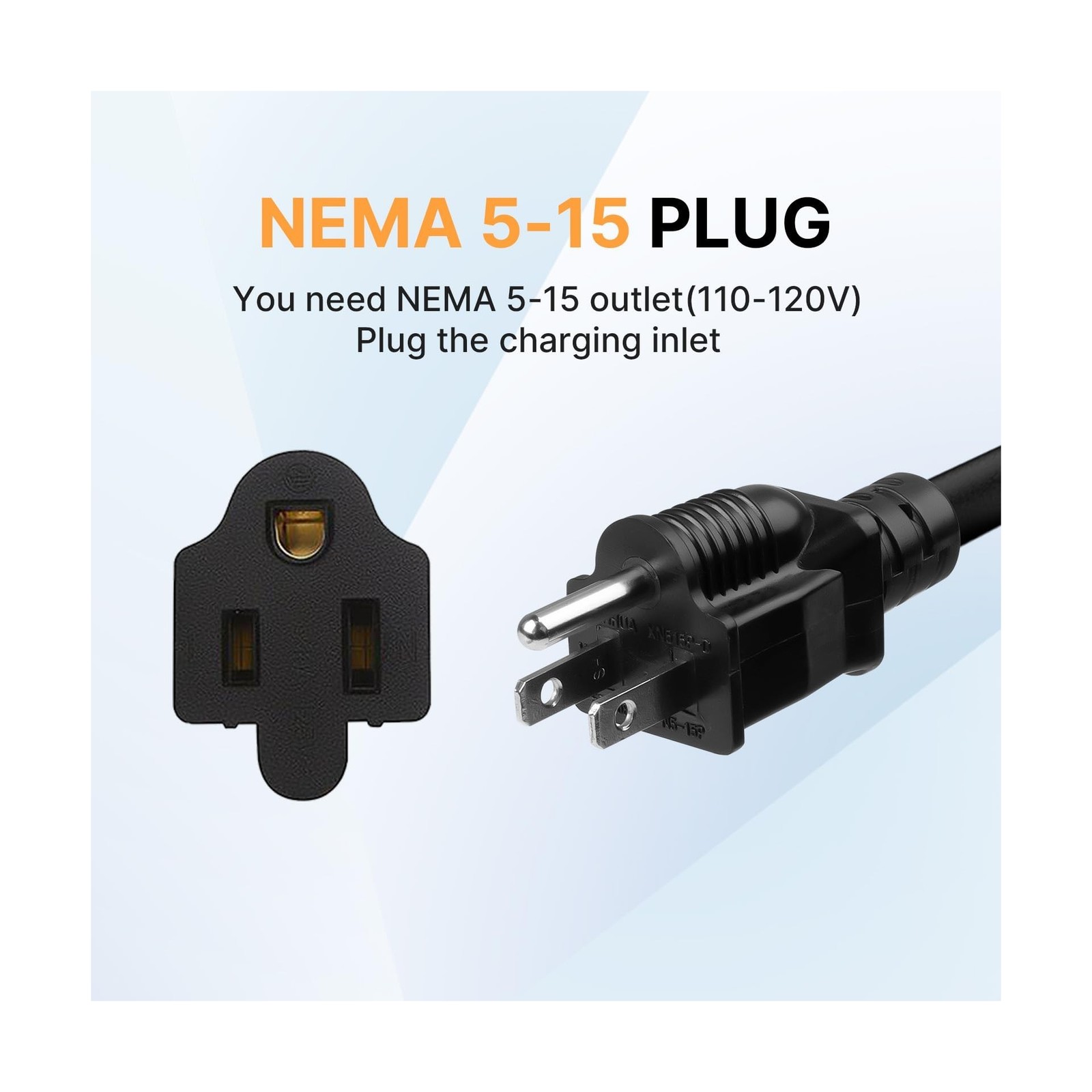 BESENERGY 15A Level 1 ev Charger, 20ft, NEMA5-15, 110V-120V, IP65 Portable Ch…