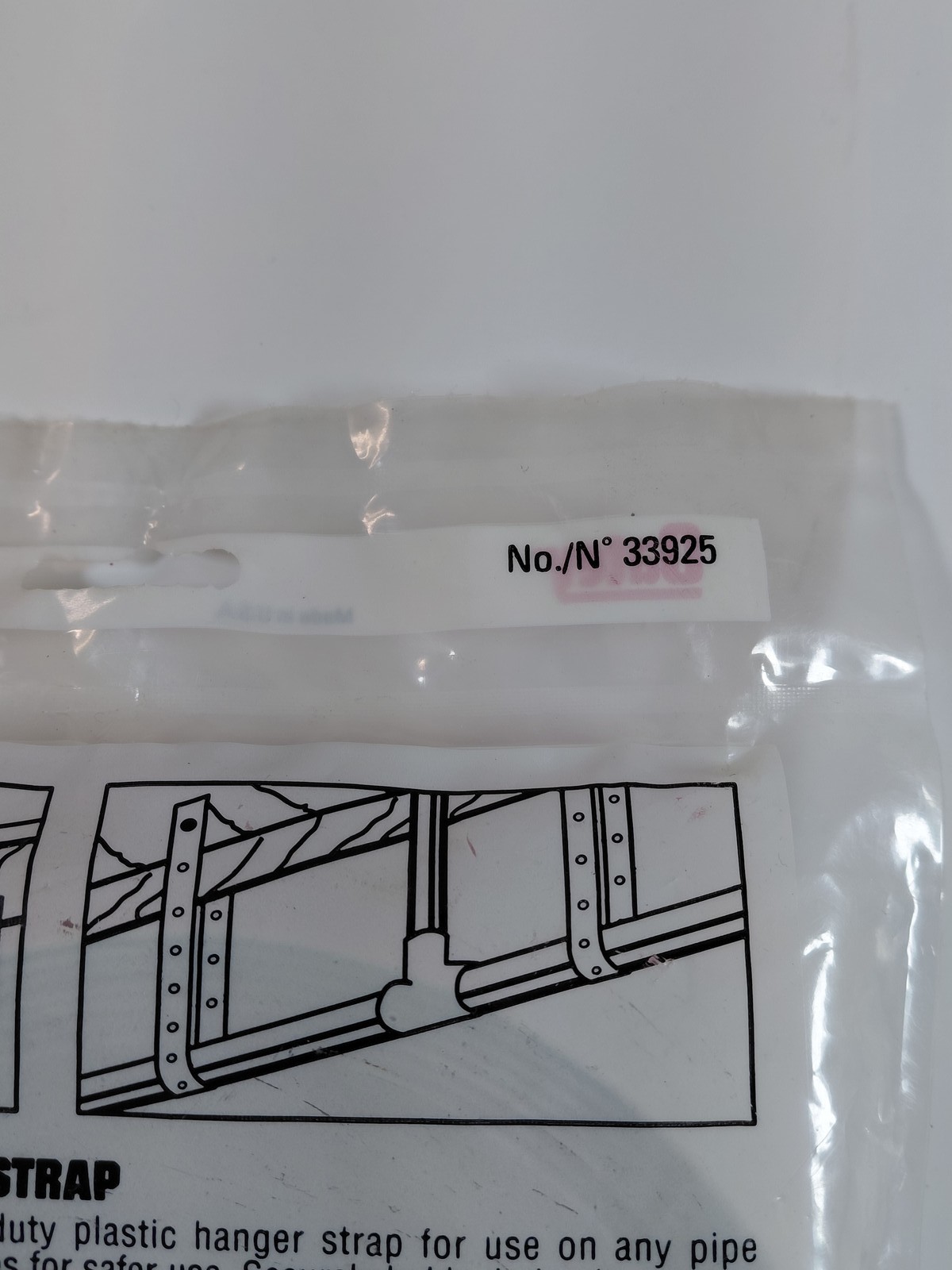 Oatey 33925 3/4″ x 25′ Plastic Pipe Hanger Strap Support System Made in USA