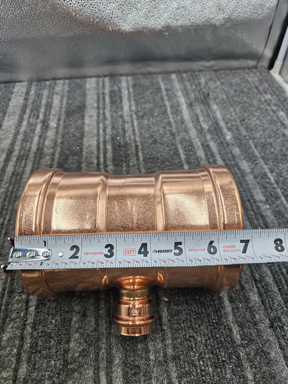 FNW FNW5V3376PPG 4″ x 4″ x 1″ Copper Press Reducing Tee