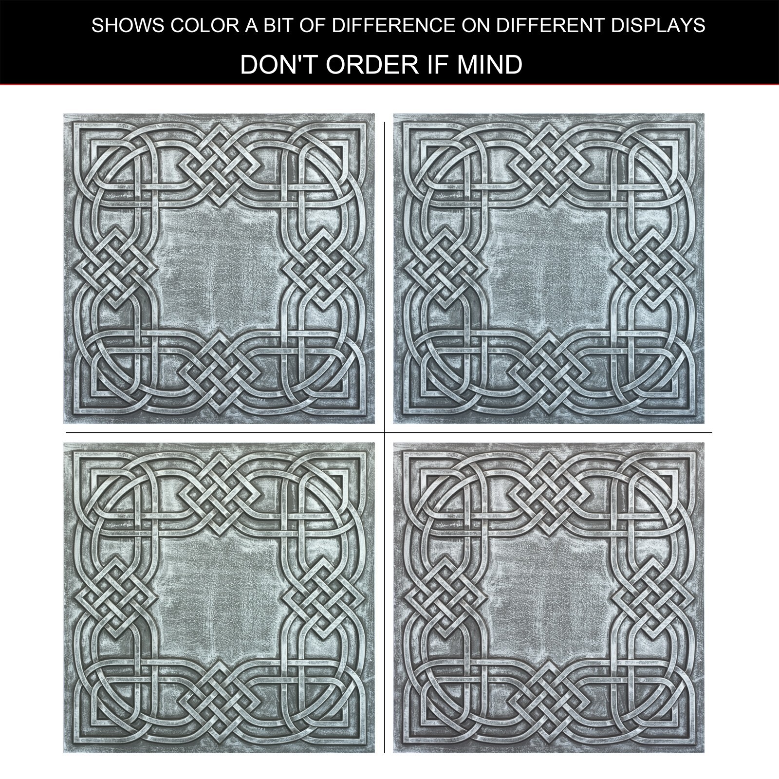 Old ceiling tiles Suspended ceiling panels for Club Salon PL61 Antique tin 10pcs