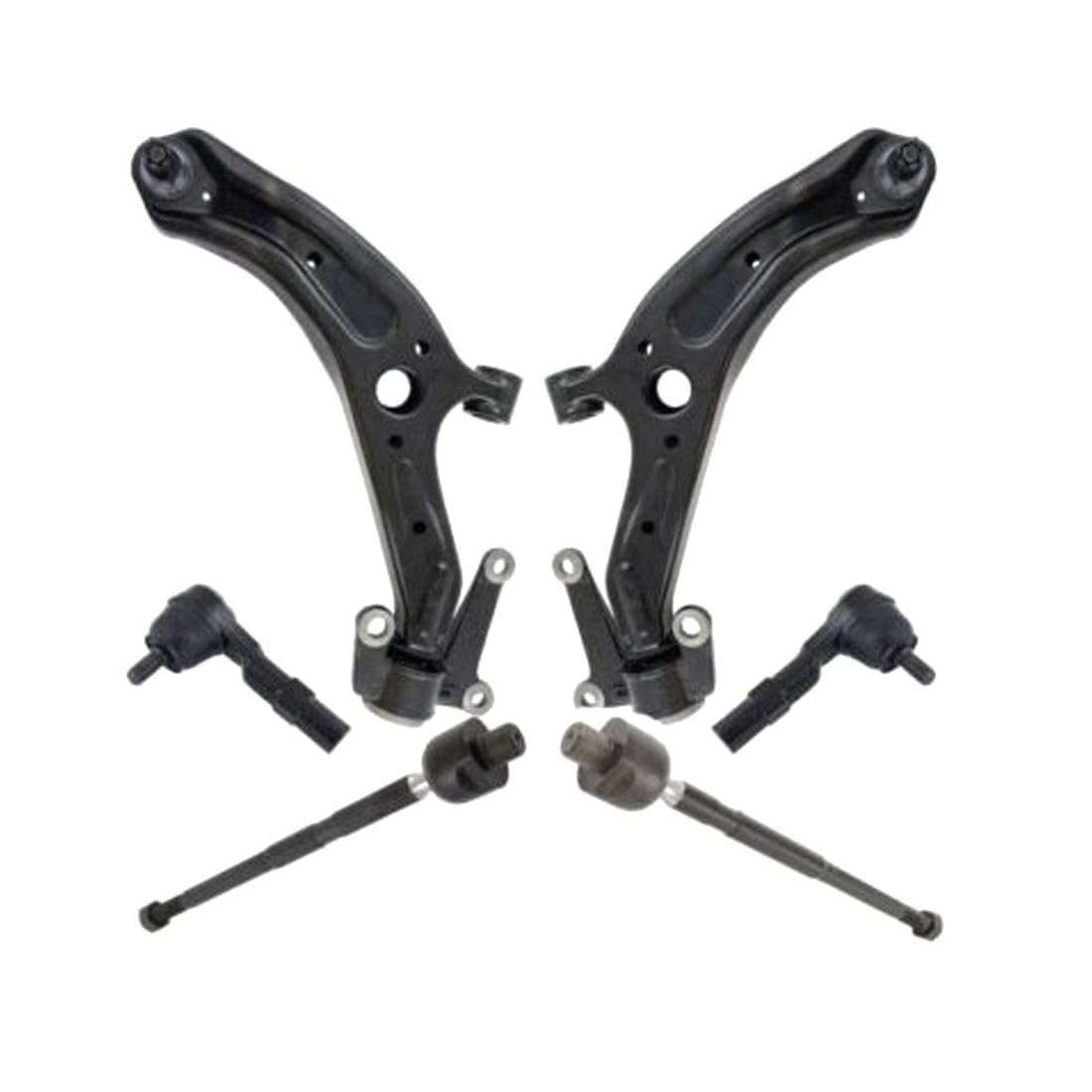 6pcs Steering Suspension Kit Control Arm Tie Rod Honda 2007-2008 ES800470