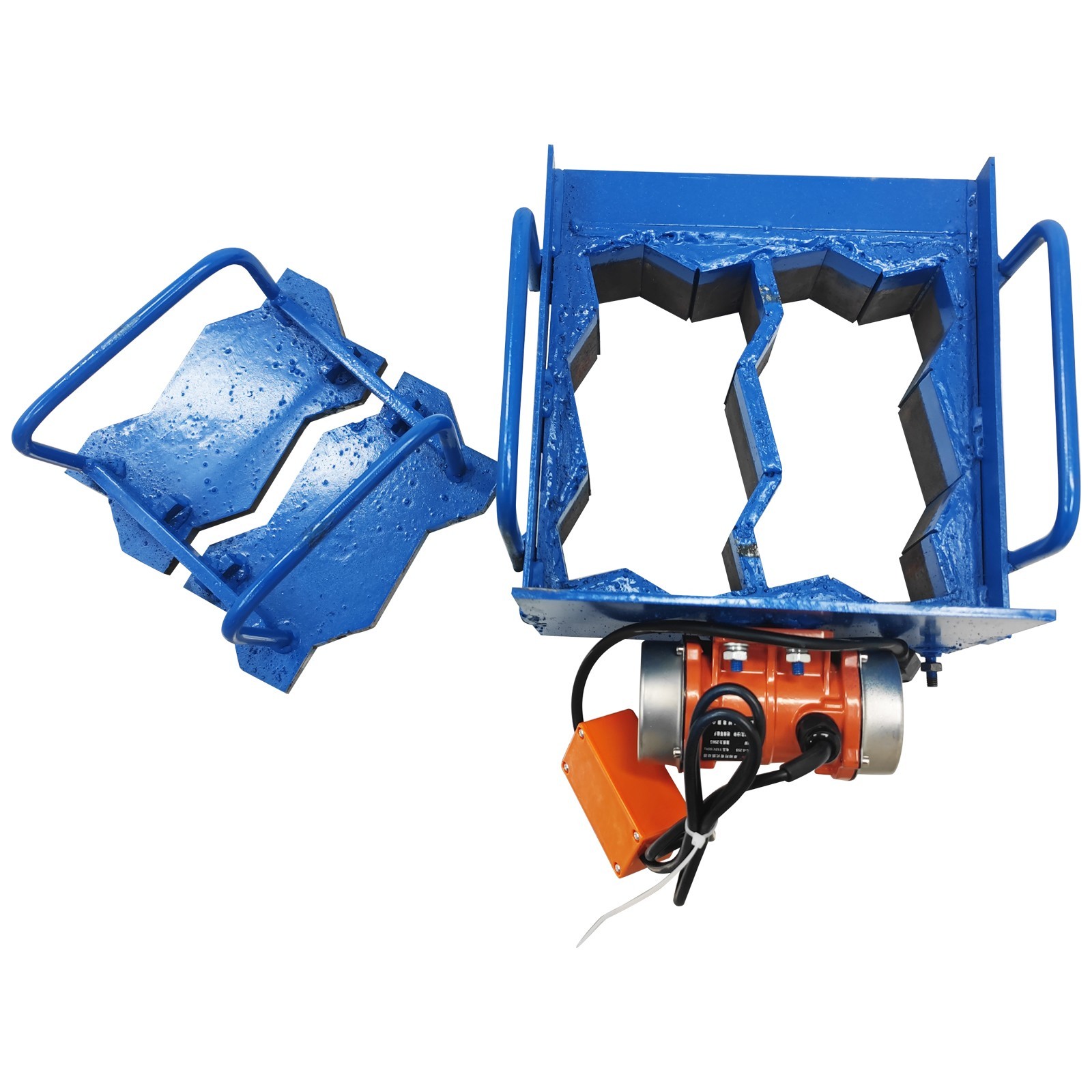 110V Manual Hollow Soil Block Brick Molding Machine Paving Brick Maker Two Holes