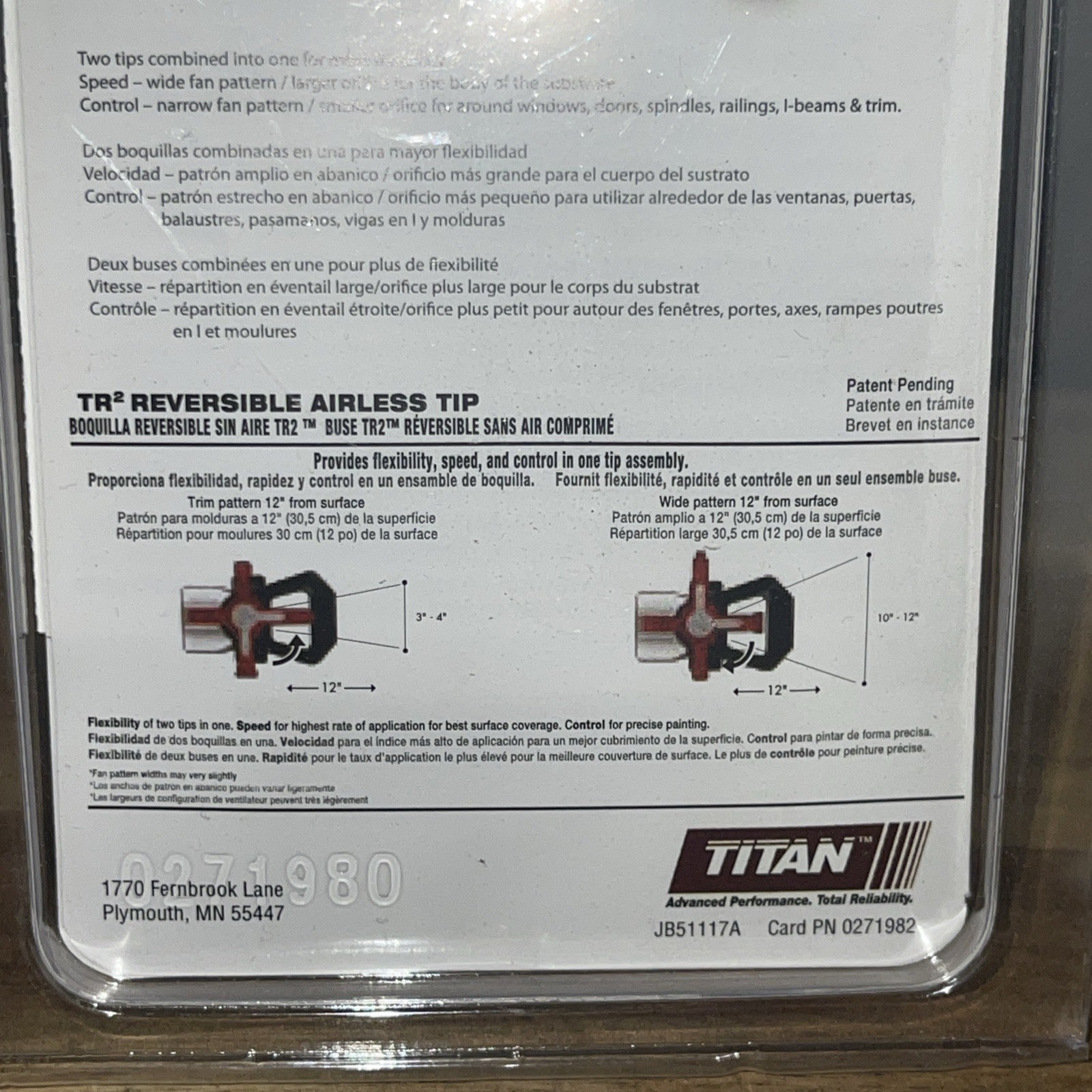 Titan TR2 Paint Sprayer Reversible Tip. 692–313