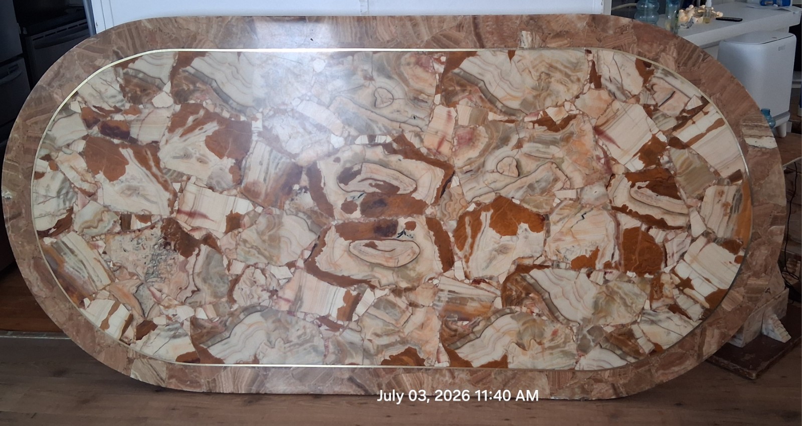 Thick Onyx Stone Slab 94″ – Premium Architectural Building Material
