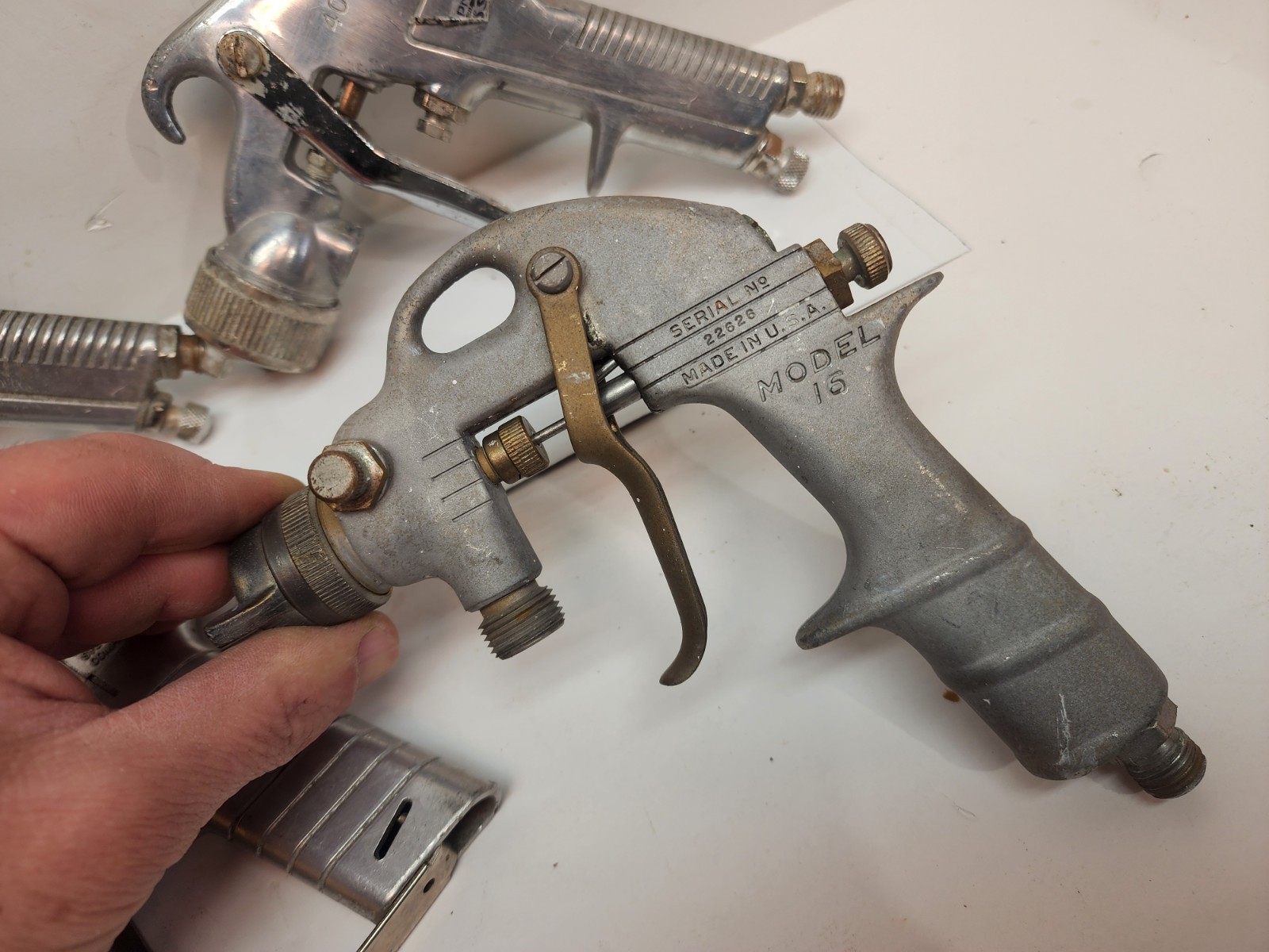 Lot Binks Model 16, Wheaton, Central Pneumatic 4001 Paint Spray Guns