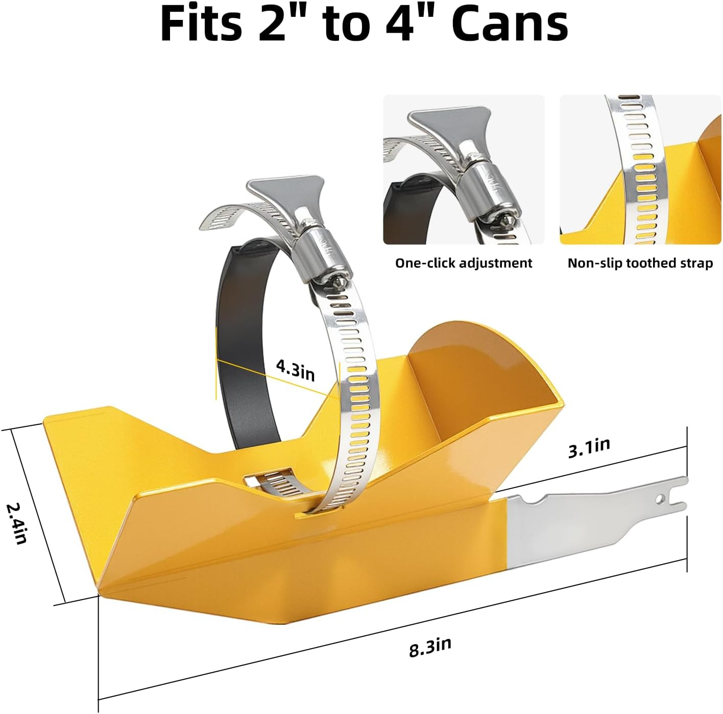 Spray Paint Can Shaker for Reciprocating Saw Fits 2-Inch Cans Mixer Tool PC