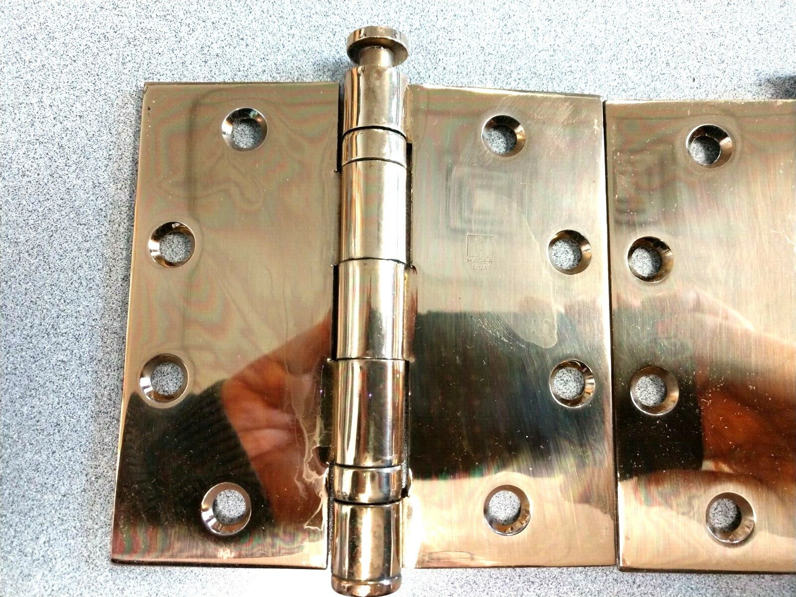 3 EACH HAGER HINGE BB1279 4 1/2 X 4 1/2 US9 LESS FASTENERS BRIGHT BRONZE