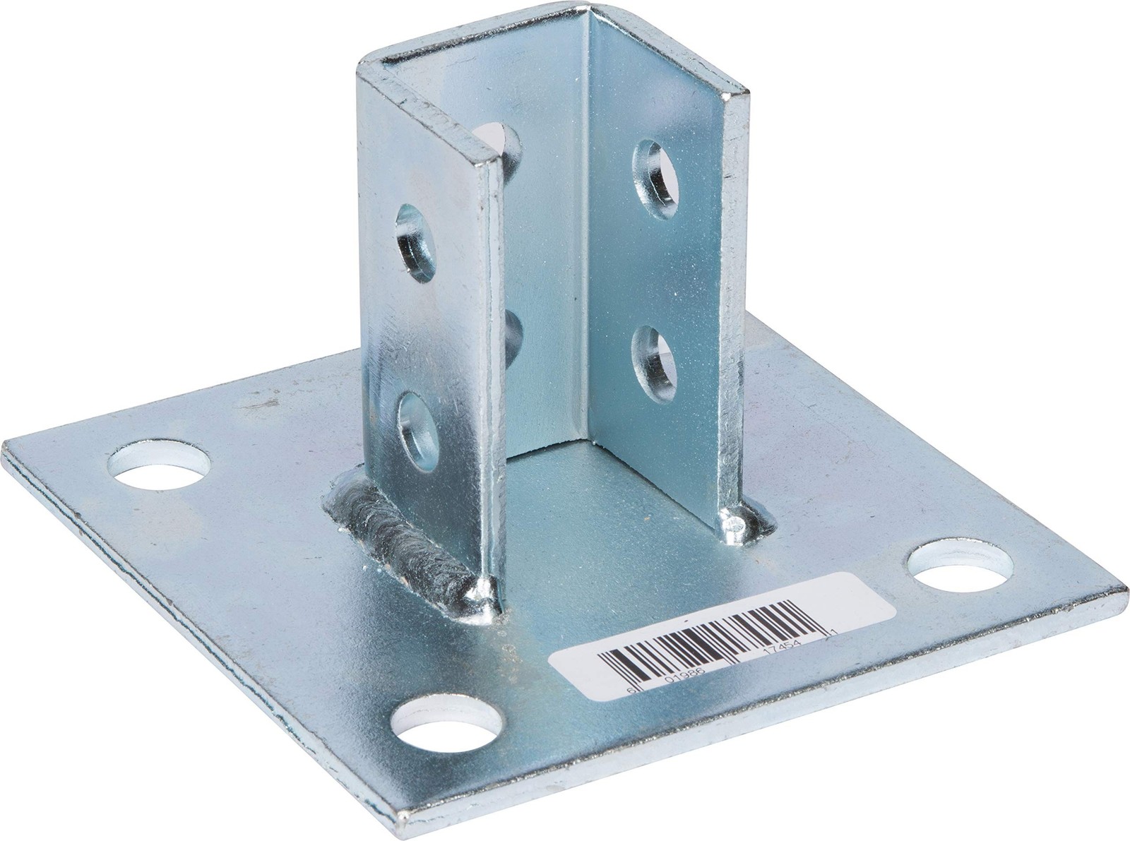Morris Products 17454 Post Base Channel 4 Hole Square – For 1-5/8” S