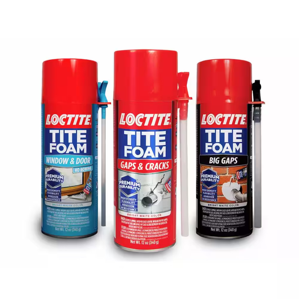 TITE FOAM Big Gaps Spray Foam, Bright White, 12 Oz. Can, Insulating Spray Foam S