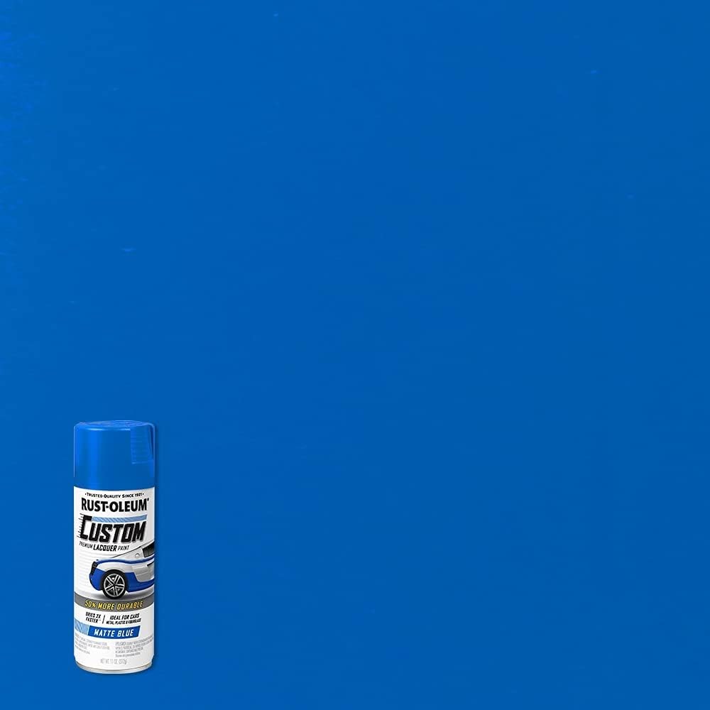Rust-Oleum 311485 Automotive Custom Lacquer 11 Ounce (Pack of 1), Matte Blue