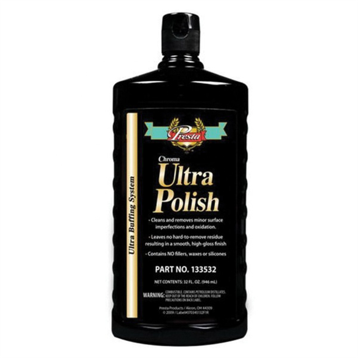 Presta Chroma 133532 Ultra Polish, 32 oz Bottle, Green PES.133532