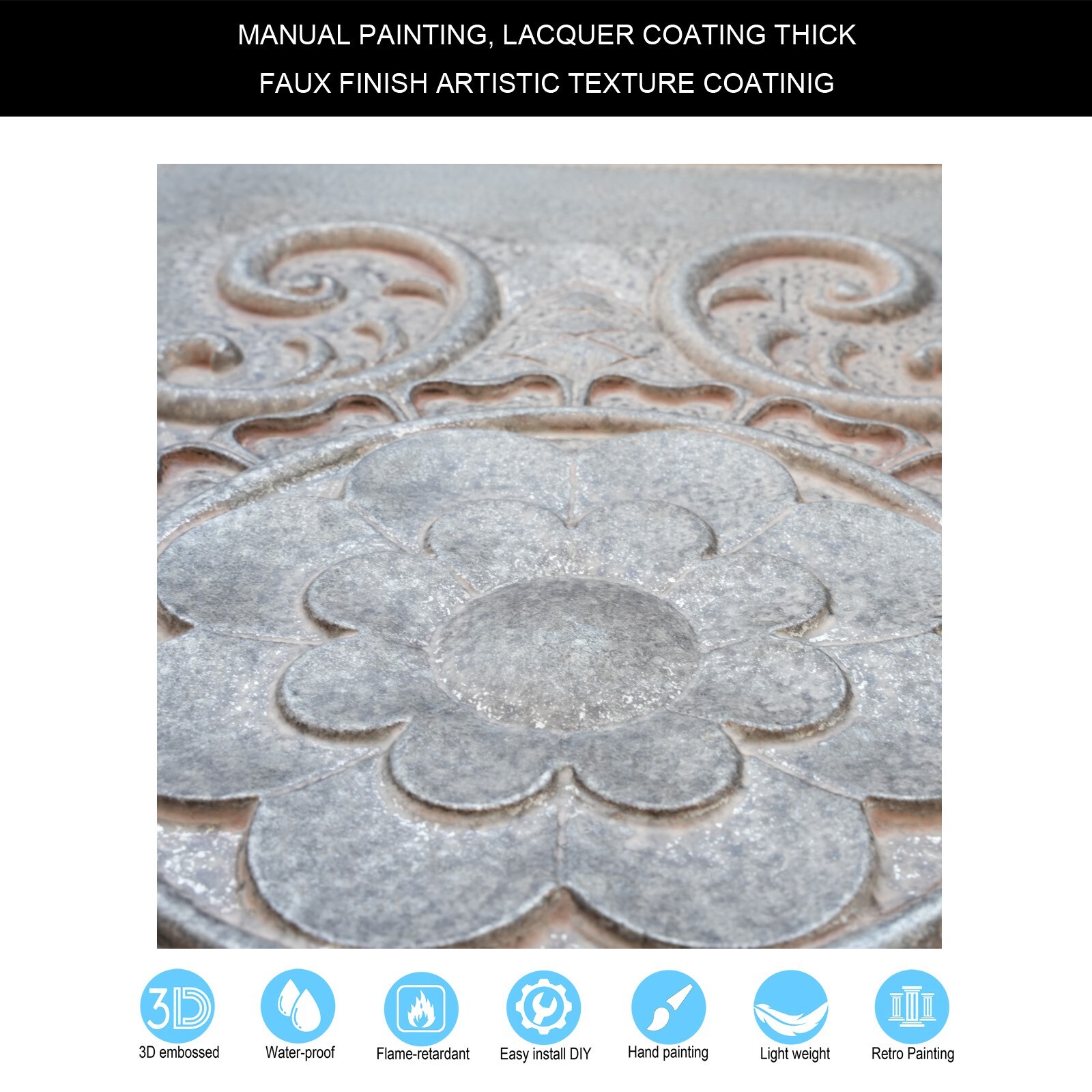 Tin Ceiling Tiles Nail up Easy to Install PVC Panels PL08 Weathered iron 10pcs