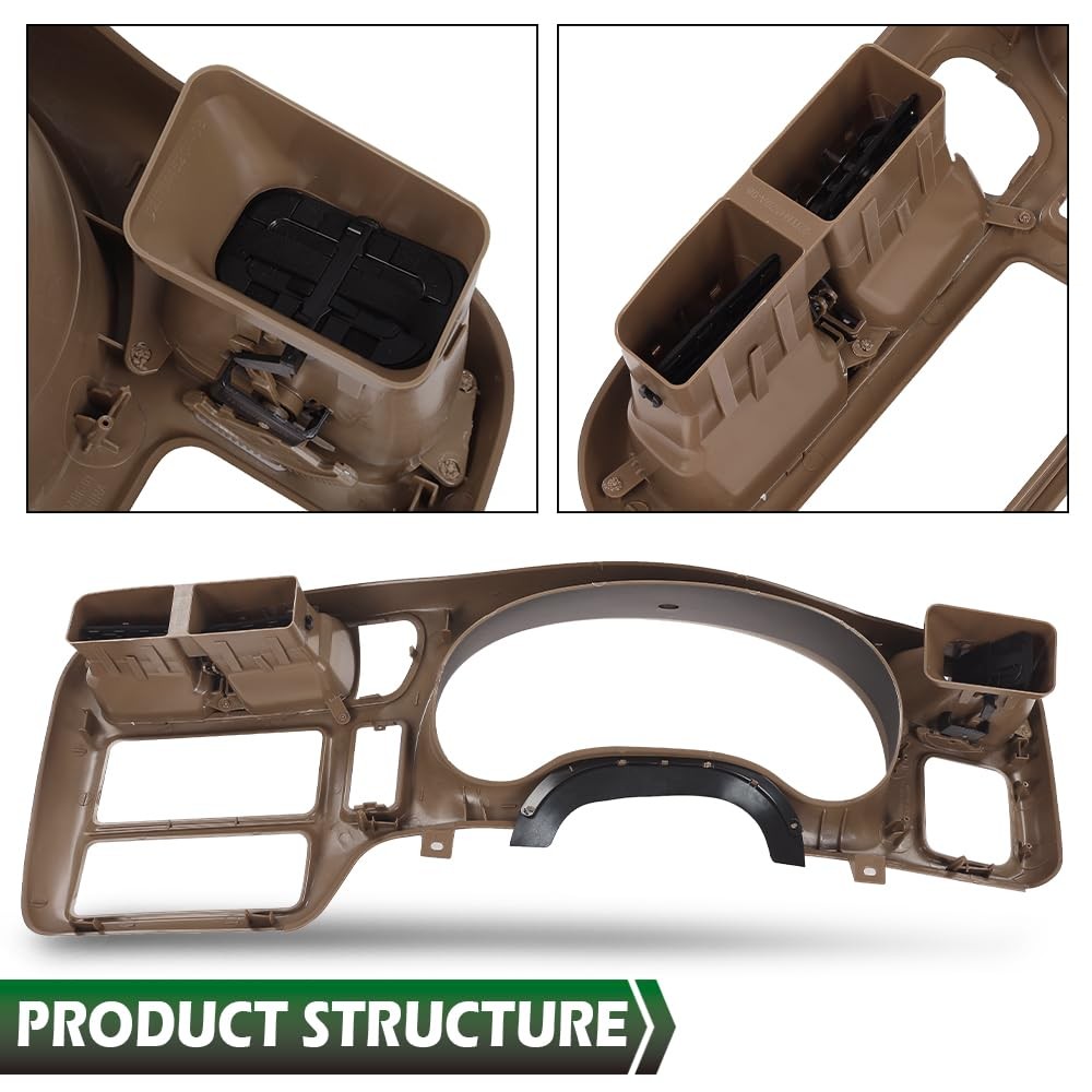Dash Trim Bezel Blazer Jimmy Sonoma S10 1998-2004 Single DIN Beige 15013761