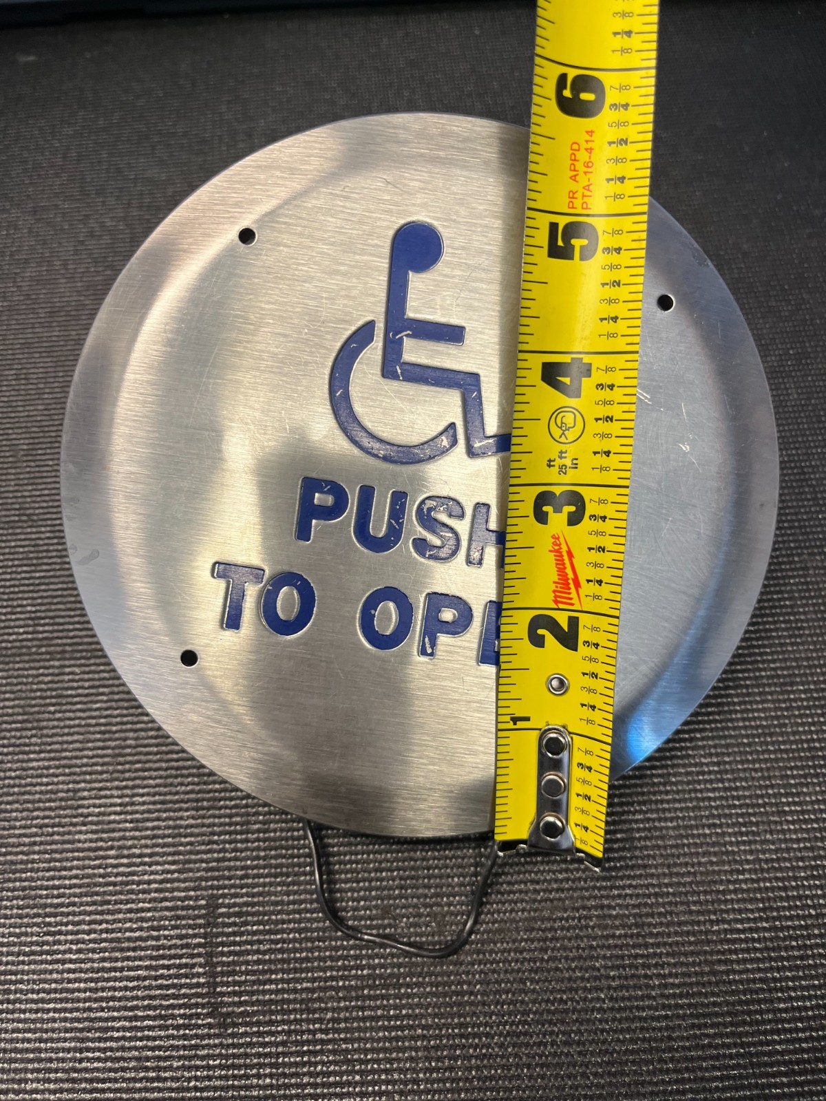 Round Handicapped Push To Open Button, Door Opener Switch NEW Free Ship USA