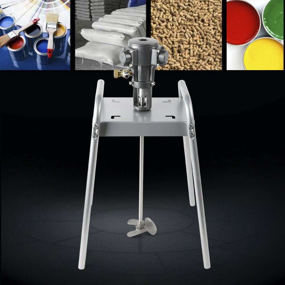 Pneumatic Paint Mixer Platform Type Stainless Steel Impeller Stirring Machine