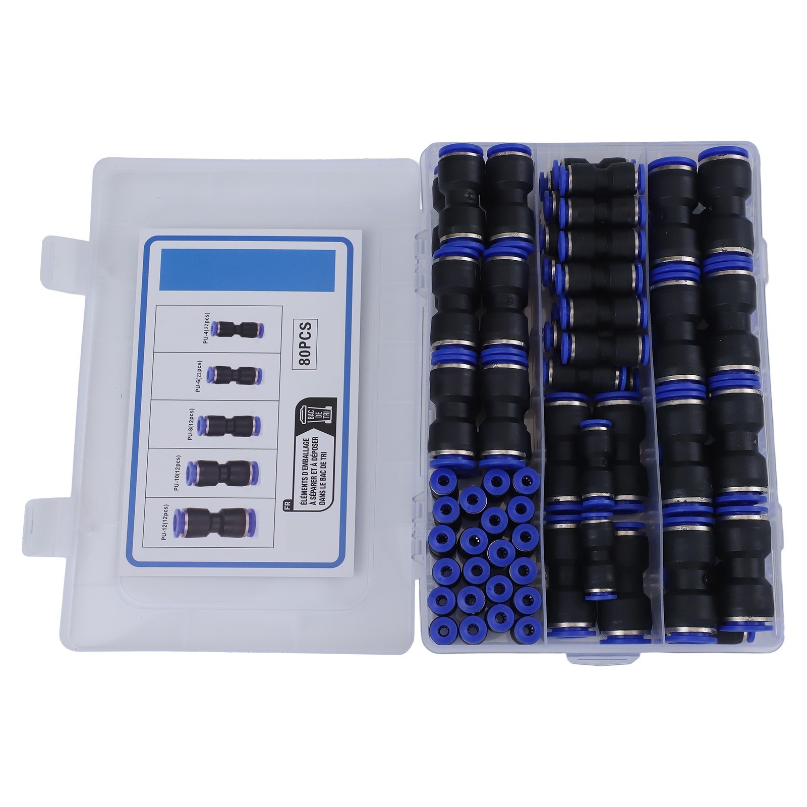 Innovative Design Pack of 80 Easy to Use Push Fit Connectors Available