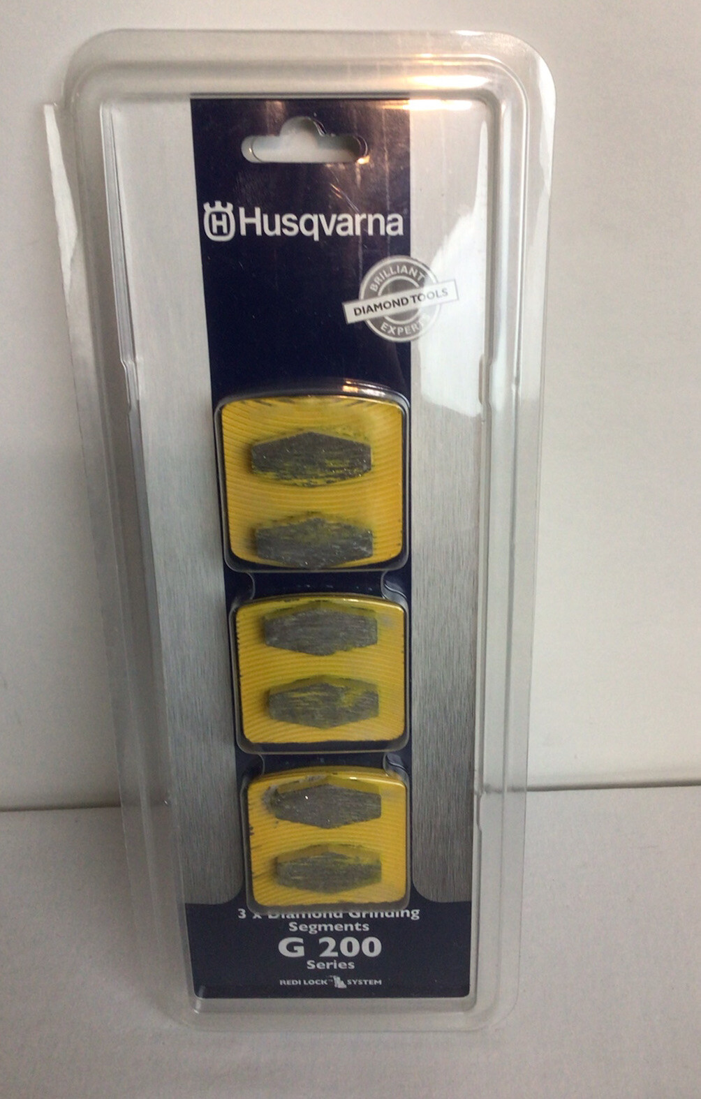 NEW Husqvarna G200 Diamond Grinding Segments 120 Grit, 3-Pack Model G273 Discs