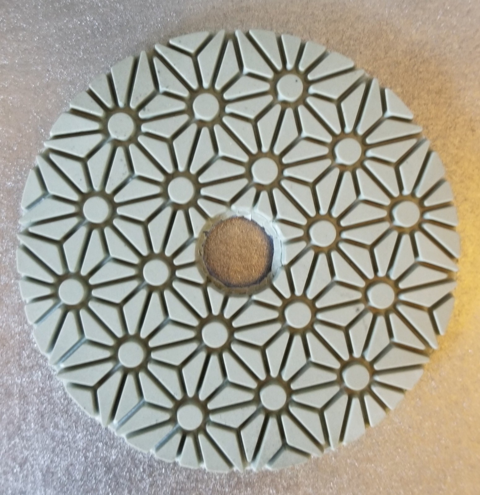 4″ Diamond 3step polishing pads.Quartz Cambria Silestone cesarstone vicostone