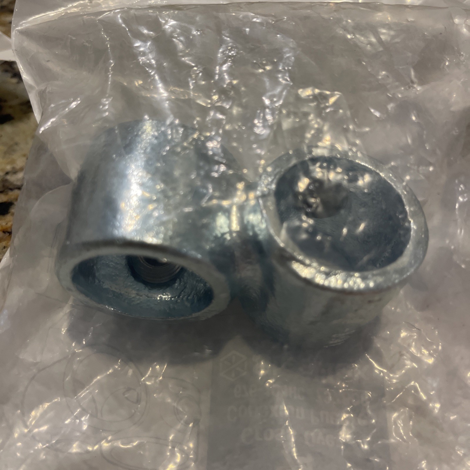 3-pack lot Steel-Tek 3/4″ Socket x 3/4″ Galvanized Steel Cross Over 676-104HC