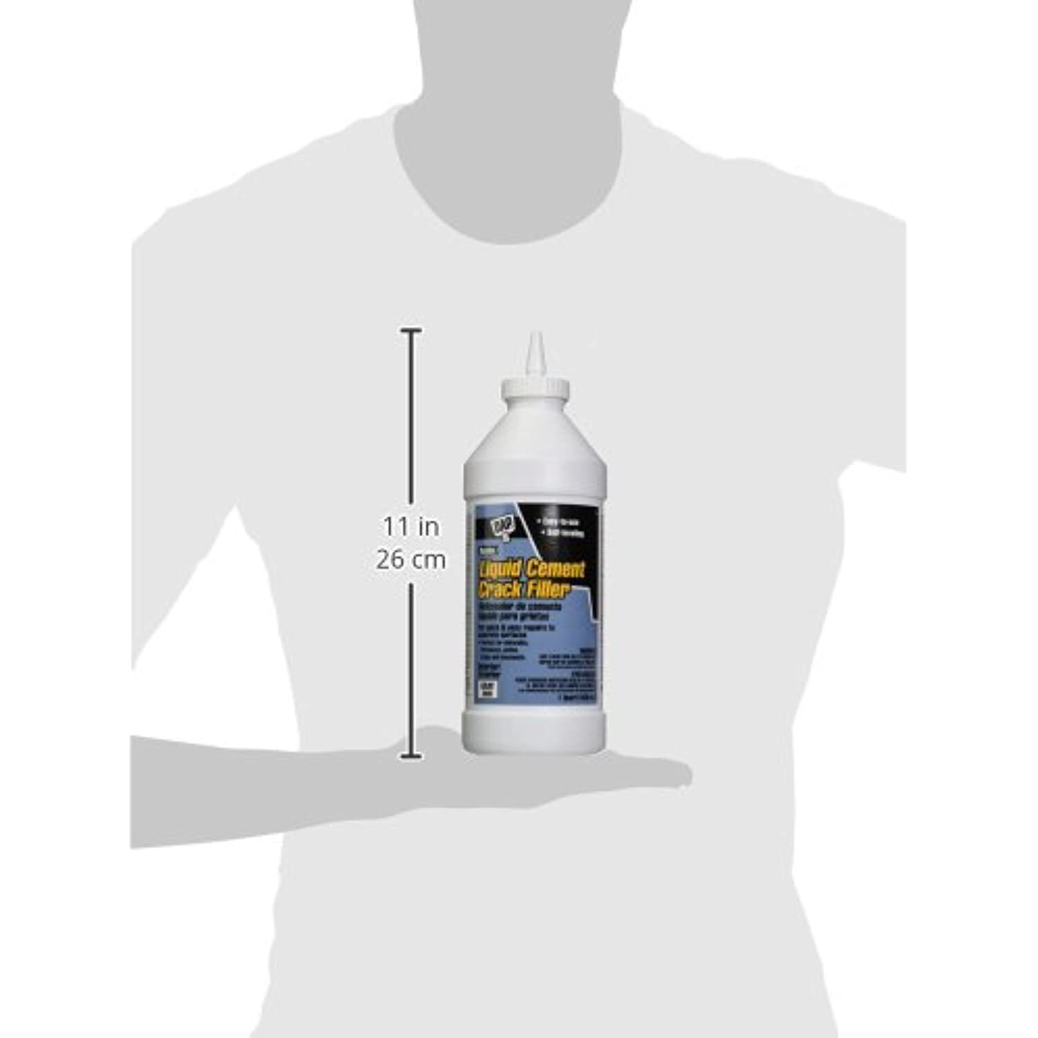 DAP 37584 Liquid Cement Crack Filler, 1 quart, Gray