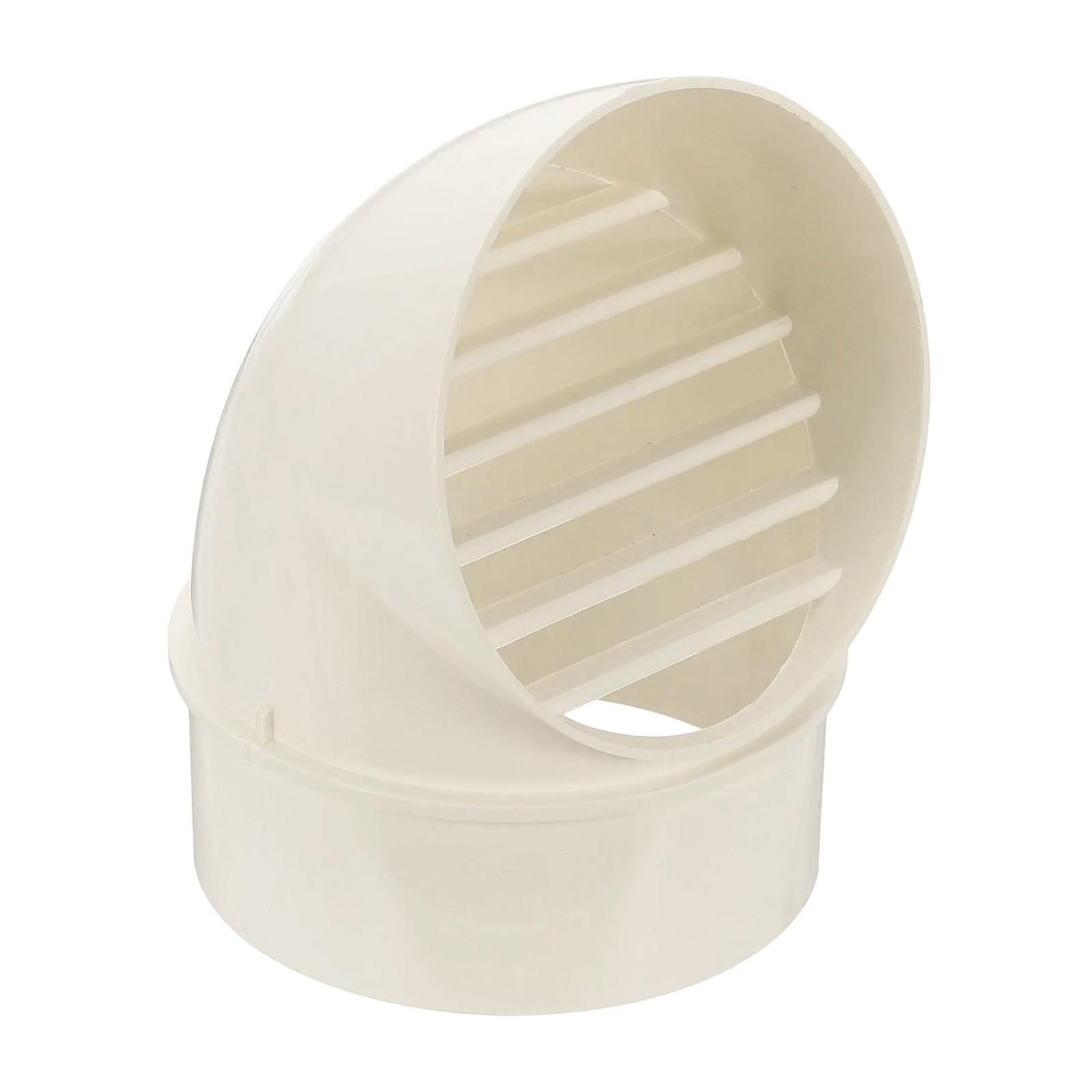 6″ Round Soffit Air Vents, PVC Louver Vent Cover Wall Vent Outside Caps, White