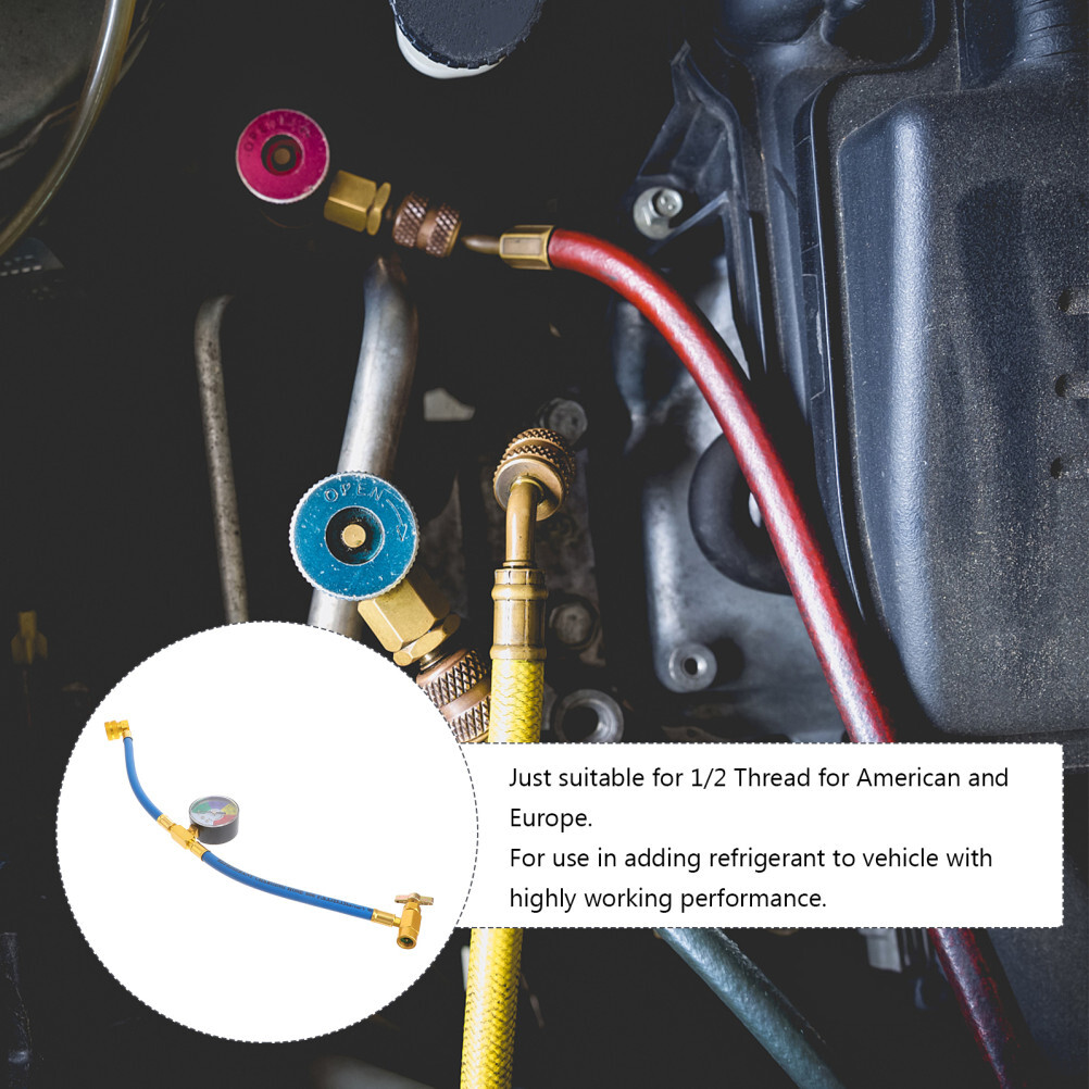 Car Air Conditioning Refrigerant DIY Recharge Hose Automotive AC Refrigerant