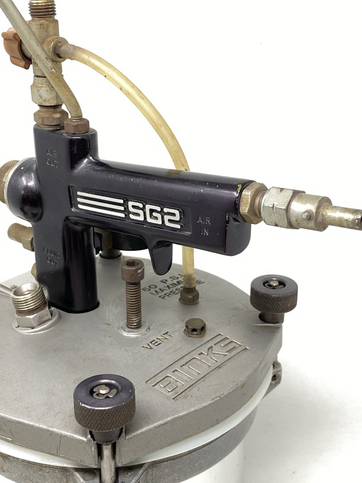 Binks SG2 Model 80-351 2 Qt Pressure Pot Steadi-Grip Agit UNTESTED Parts/Repair