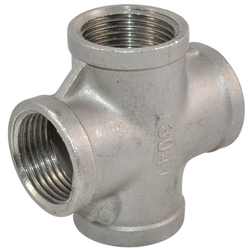 1/2″-2“ NPT 4 Way Female Threaded Cross Coupling SS304 Pipe Fittings connector