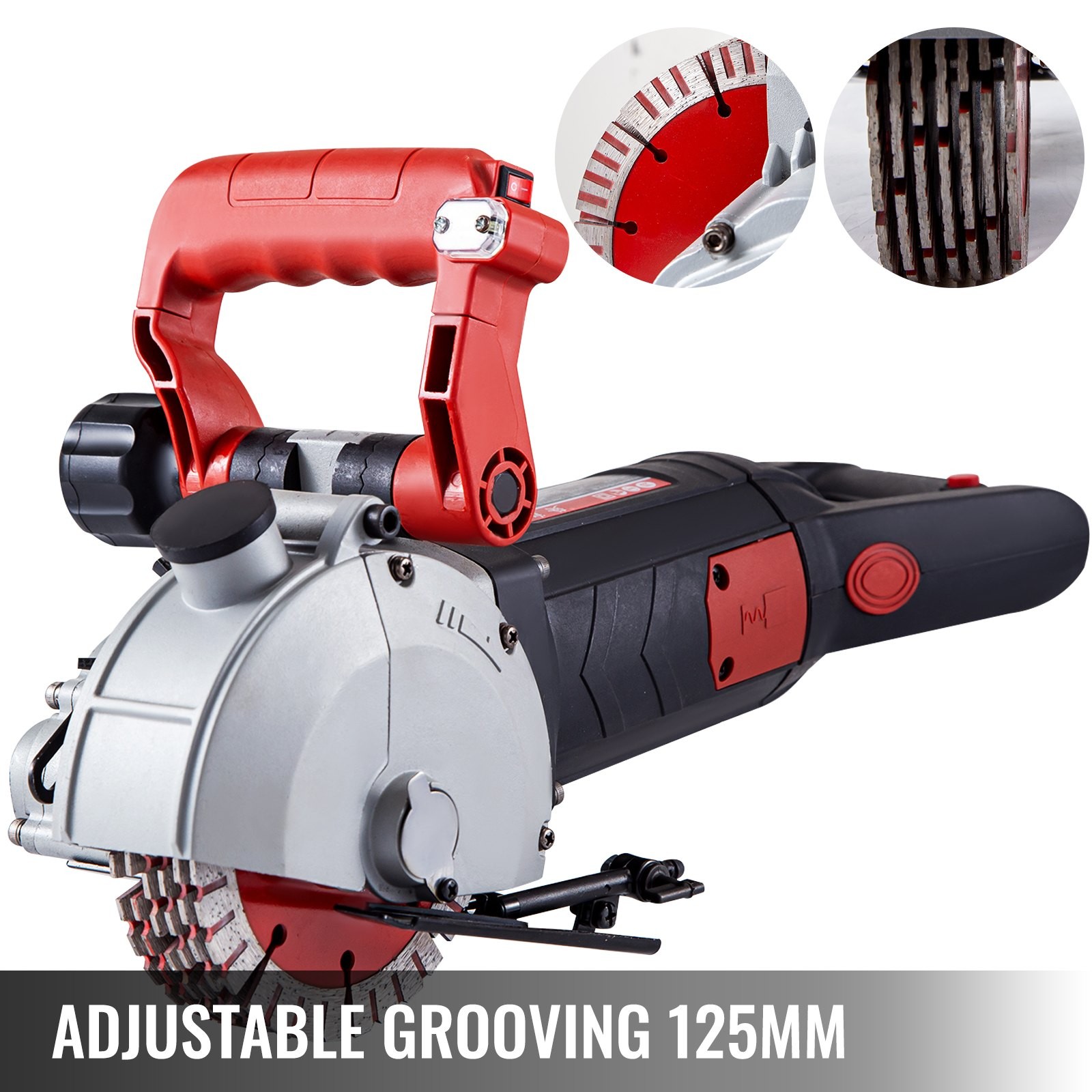 Wall Chaser,2500W 38 mm Cutting Width,Wall Groove Cutting Machine 34MM Cutting D