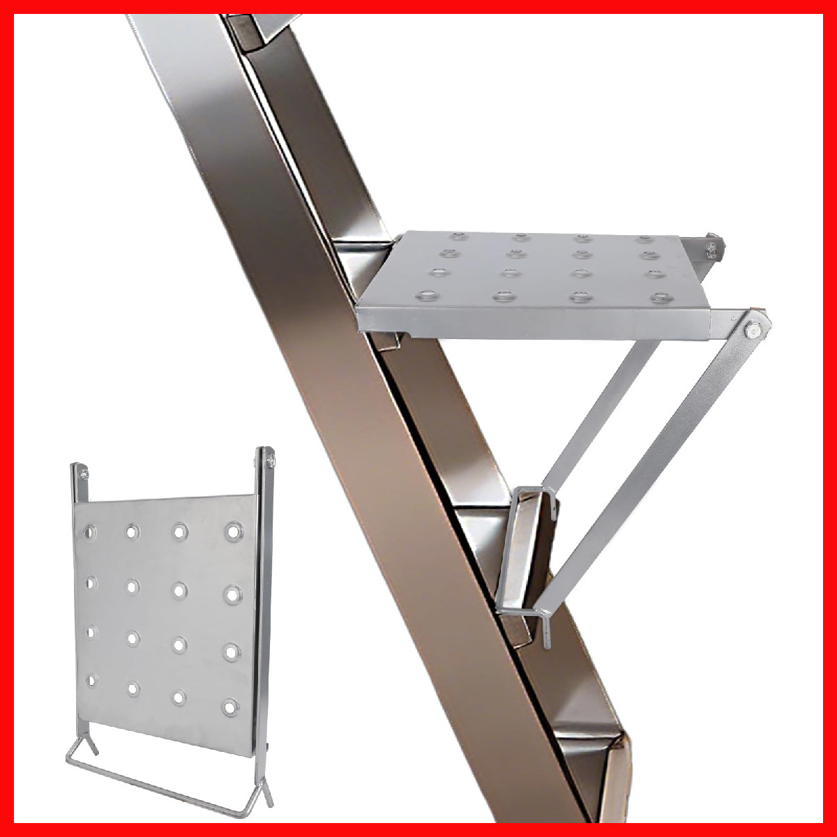 Penitue Foldable Ladder Platform Anti-Slip Stable Work Platform Attachment Tool