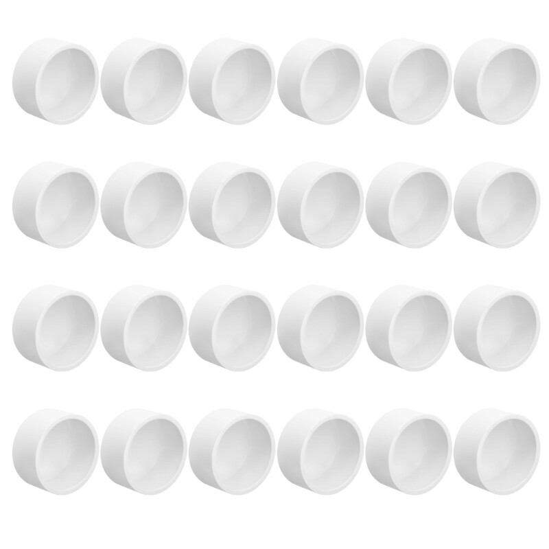 Pack of 24 PVC Pipe End Covers Furniture Grade Protective Caps Daily Use