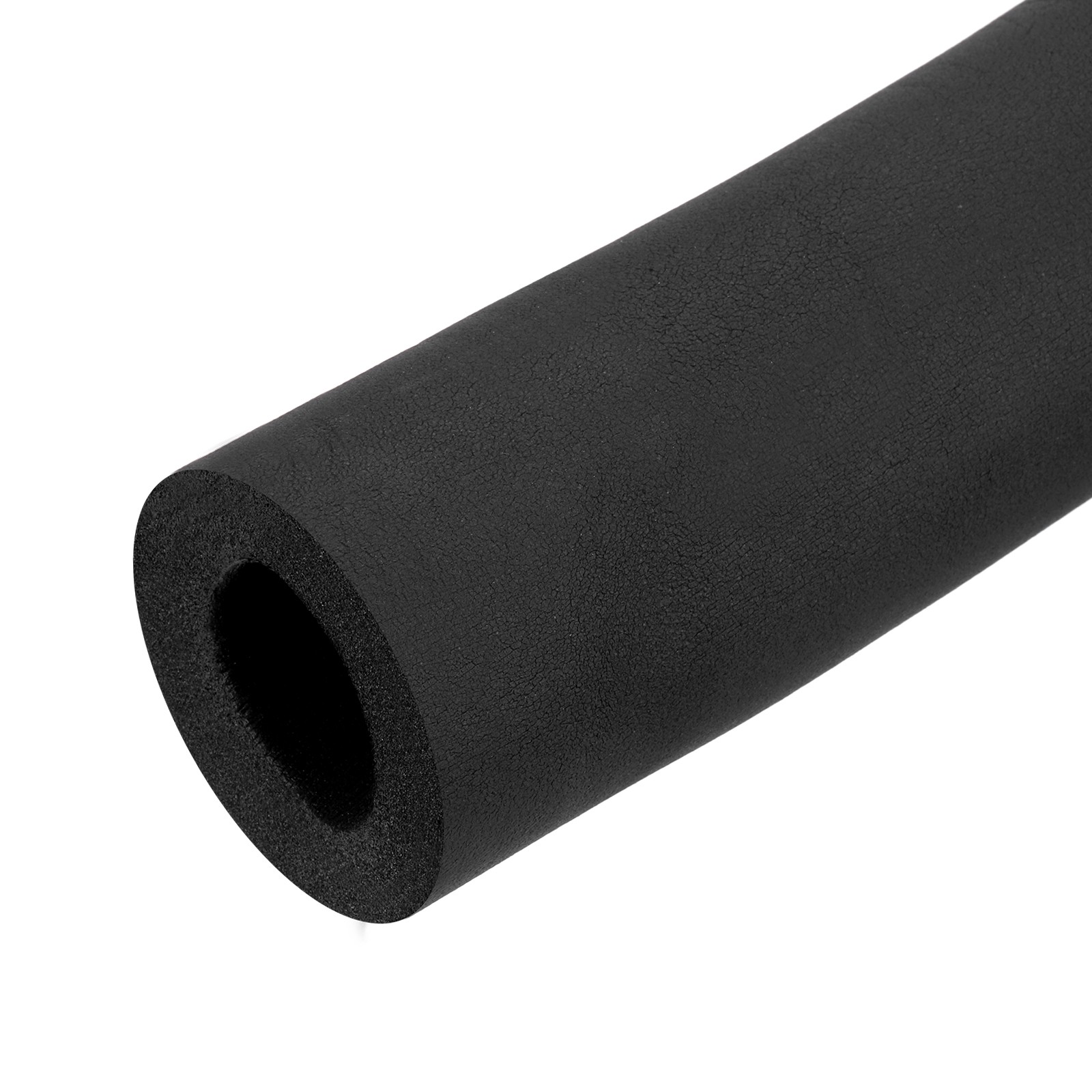 Foam Tubing Pipe Insulation Outside Pipe Lagging, 32mm ID 50mm OD 1m Black