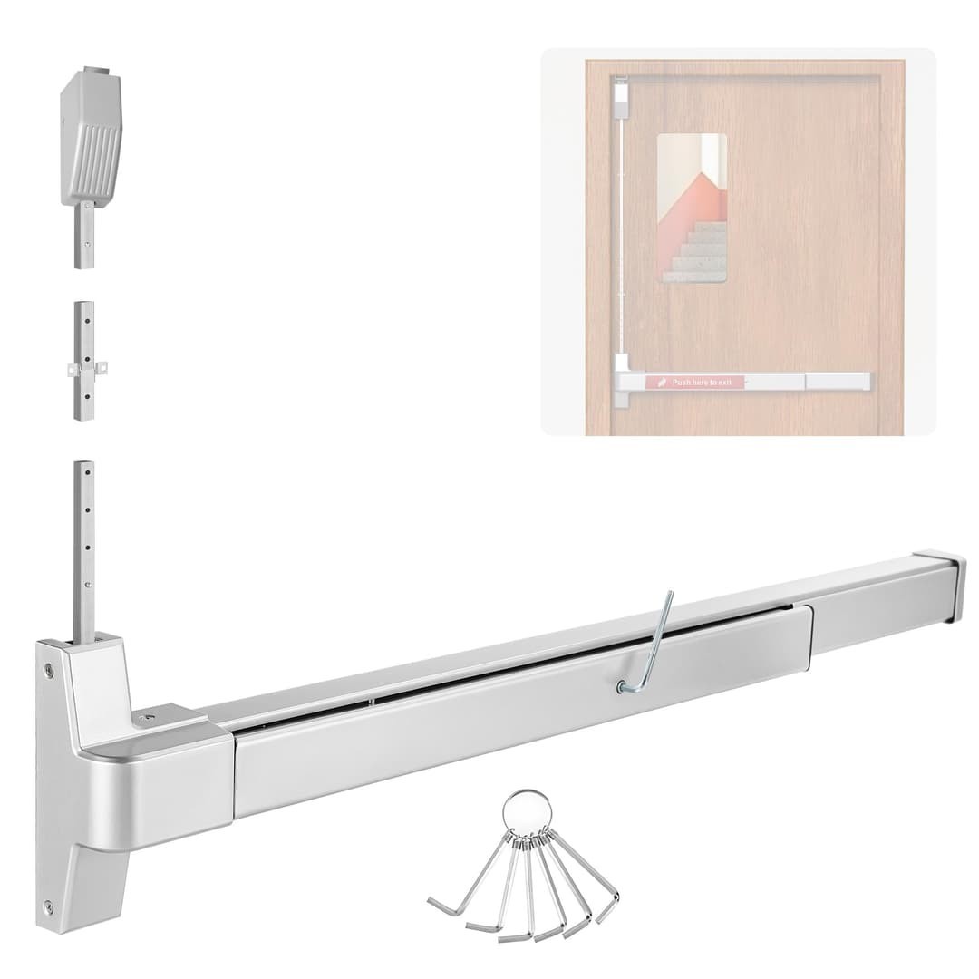 32″ – 48″ Commercial Door Push Bar Emergency Exit Top Latching