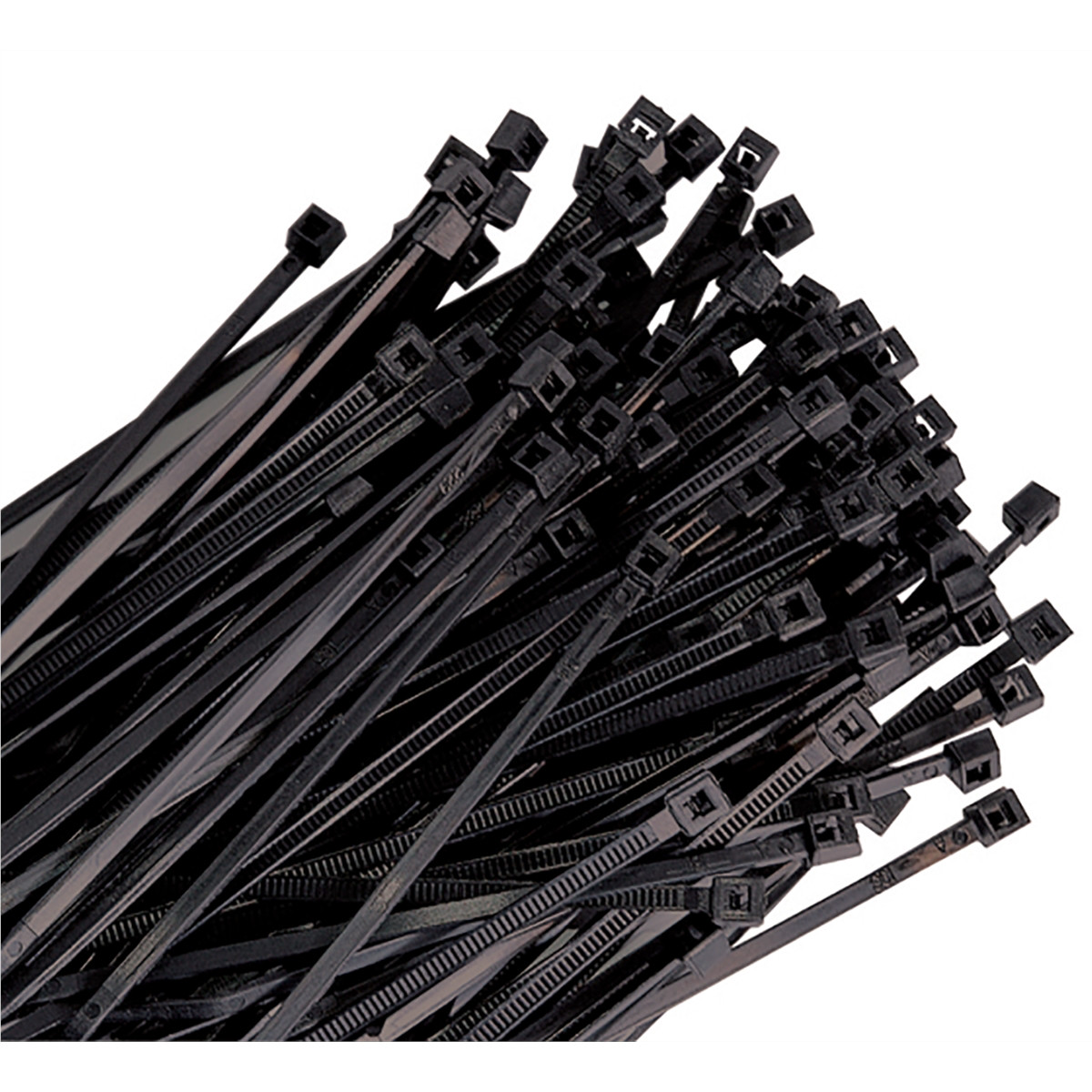 K Tool International Cable Zip Tie 14 in. Black 100/Pack 120 lb. Tensile 78145