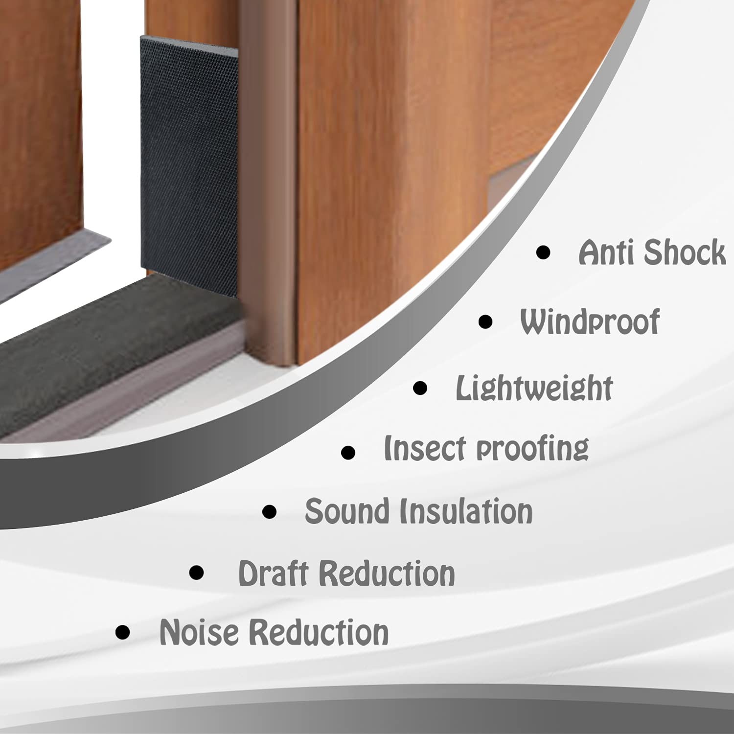Builder Supply Door Corner Seals – Exterior Doorway Frame Sealing 4 White