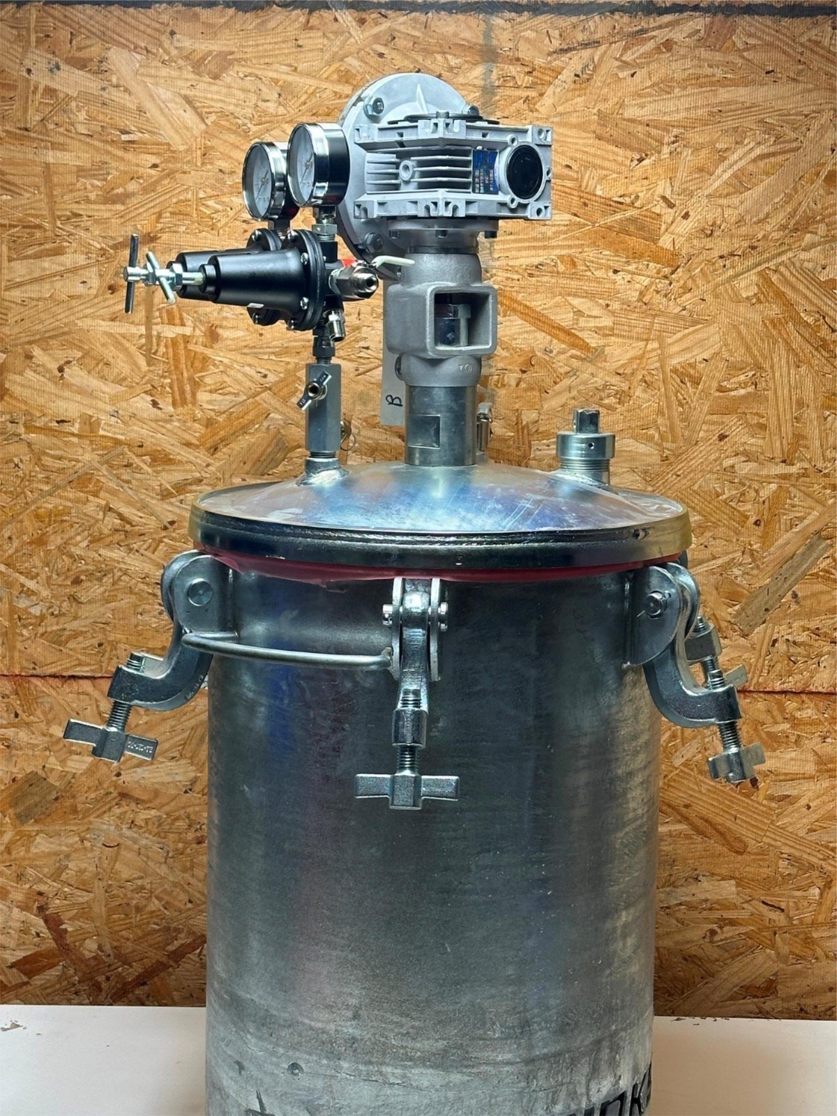 Binks 5 Gallon Agitated Pot Galvanized Sprayer Pressure Tank 183G Kit 183G-523