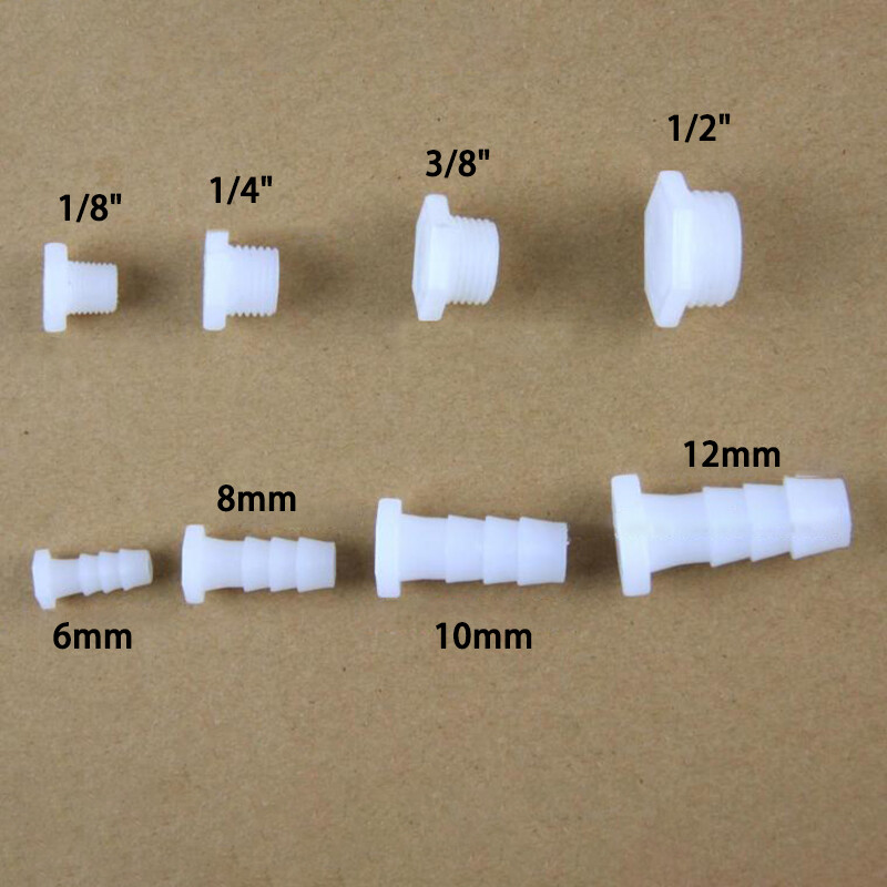 Plastic Barbed / Threaded Plug Blanking End Caps Tube Pipe Inserts Plugs Bungs