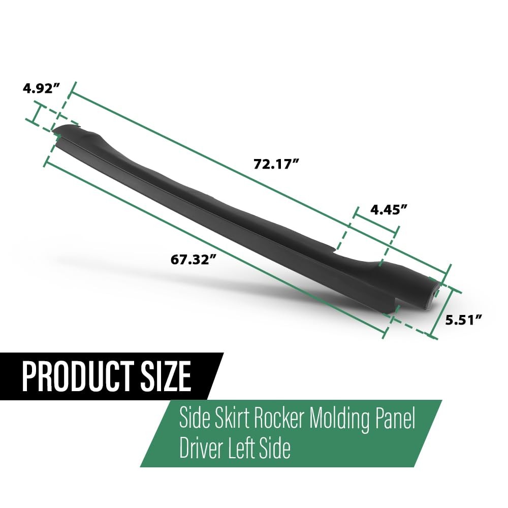 Left Driver Side Skirt Rocker Molding Panel Compatible