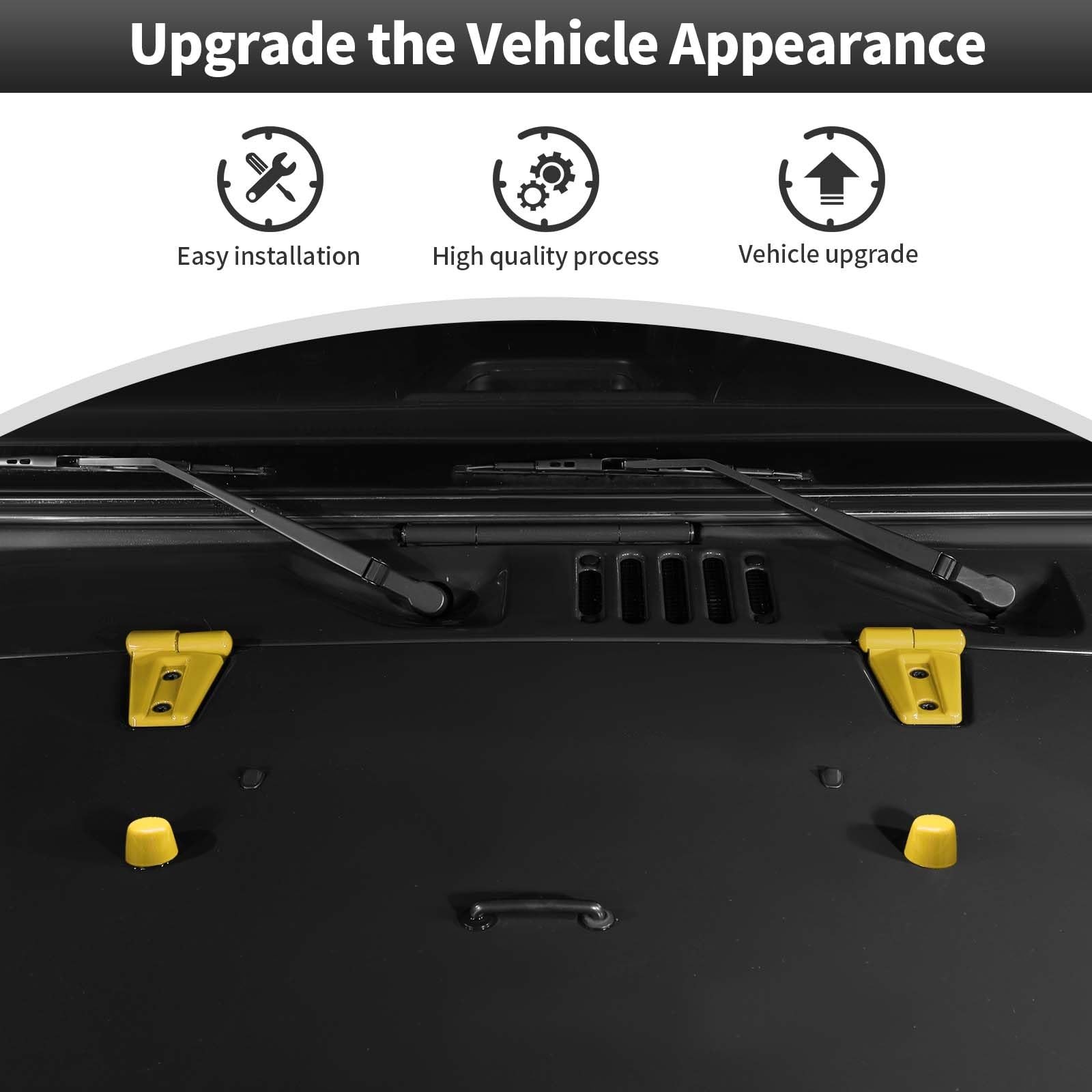 CheroCar Door Hinge Cover &Tailgate Hinge Cover & Engine Hood Rubber Head Cov…