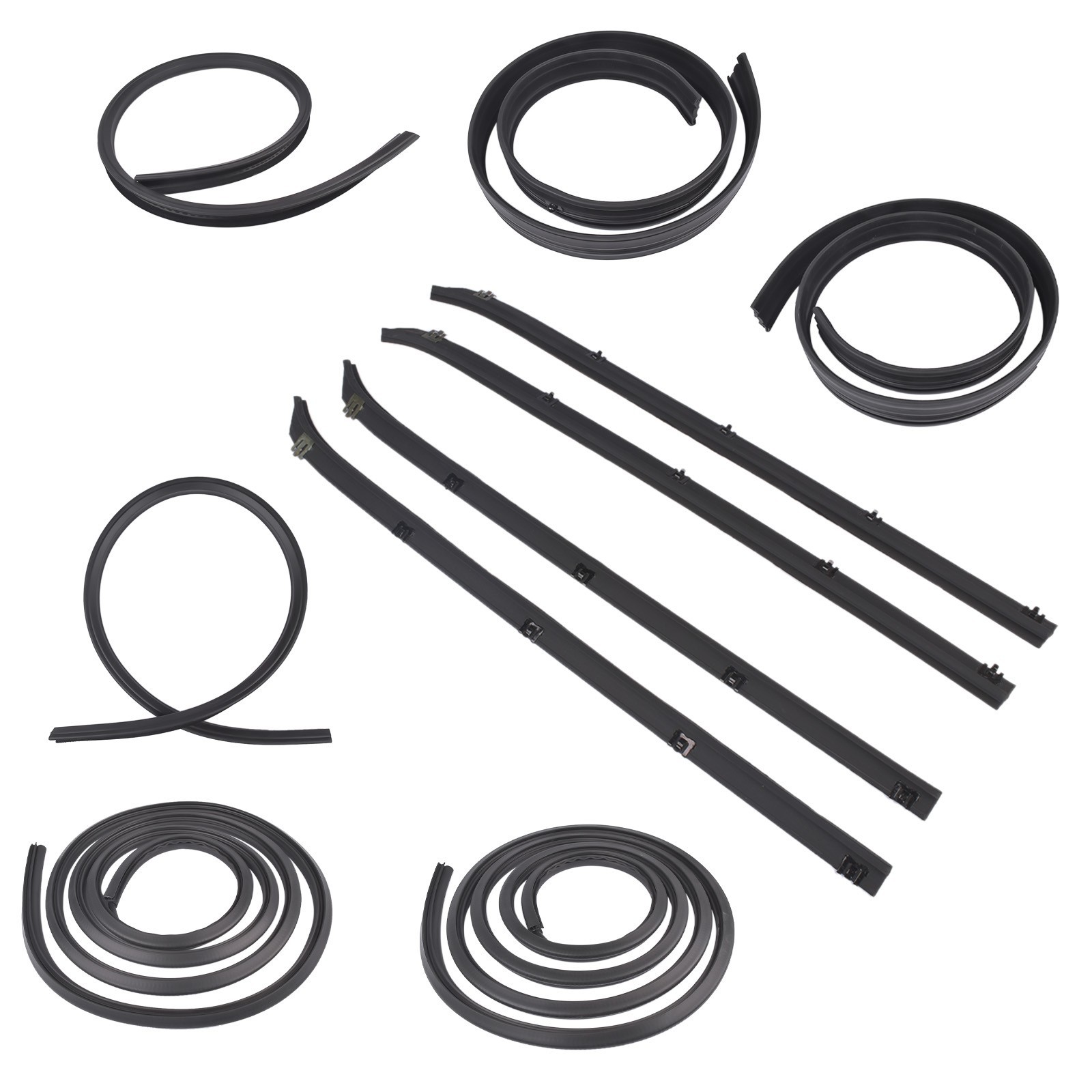 10x Door Window Weatherstrip Seal Kit for Dodge Truck Ram charger Plymouth