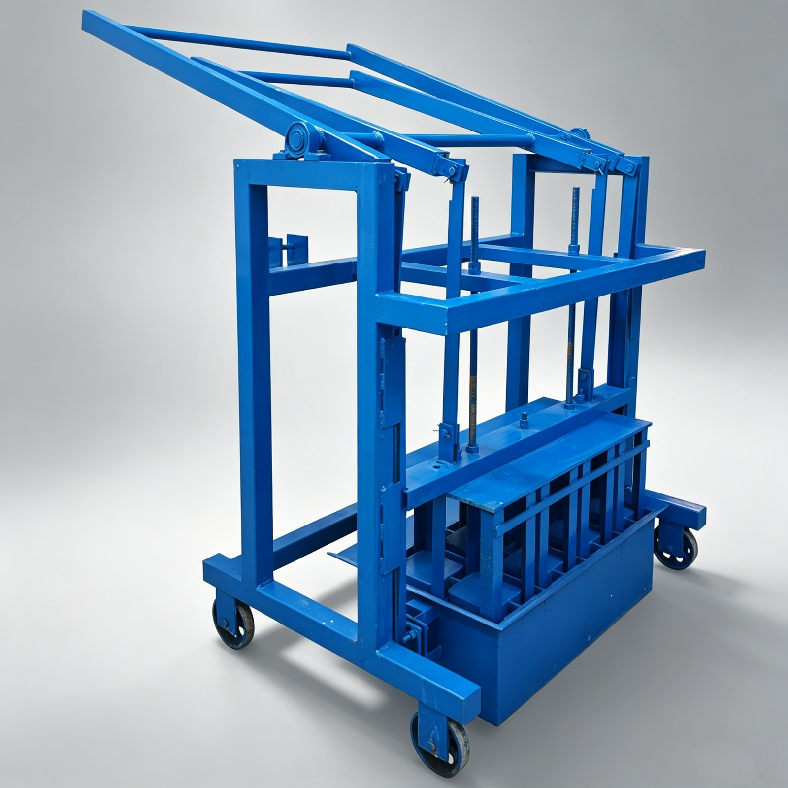 Manual Hollow Soil Block Brick Molding Machine 4 Bricks/Time Hollow Bricks Maker