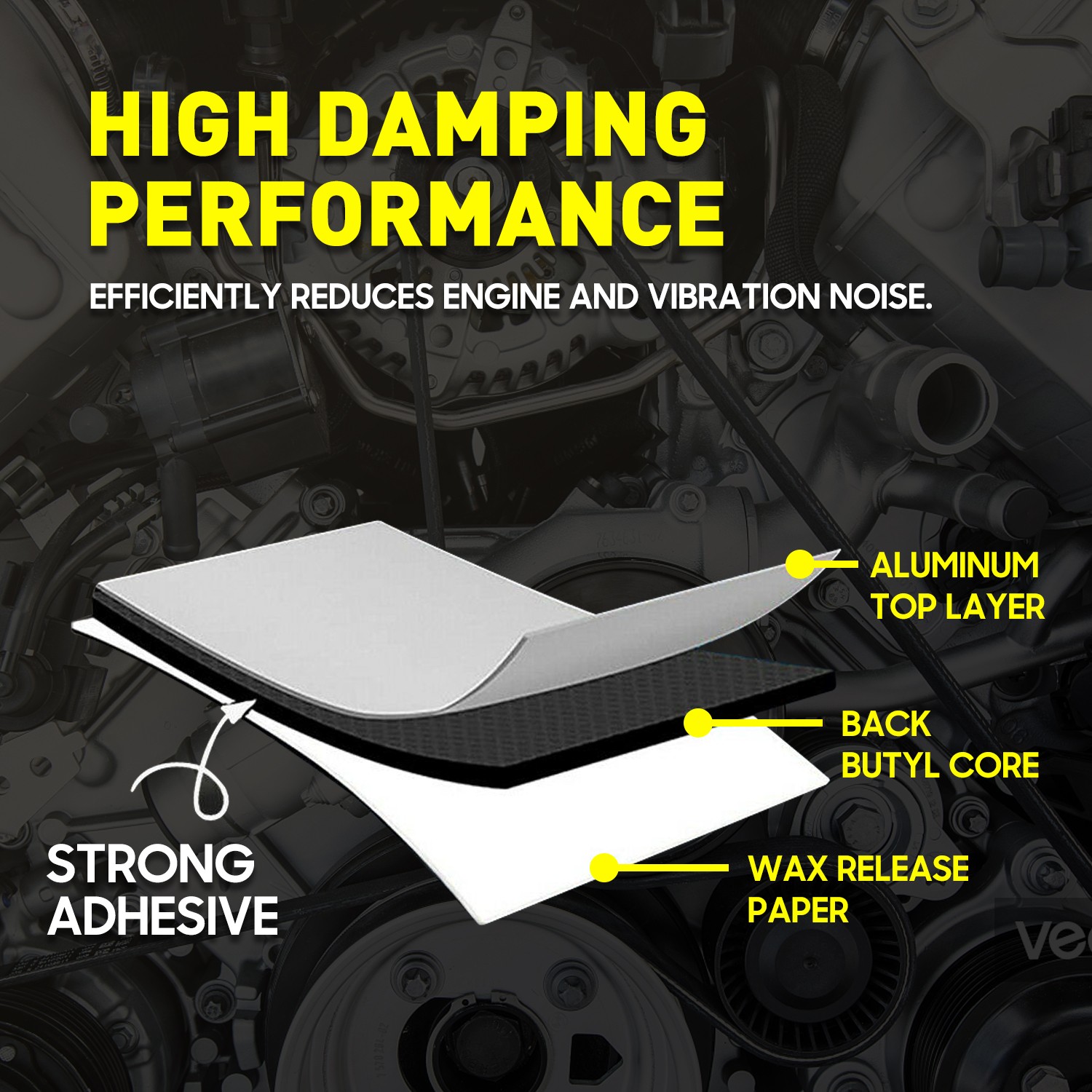 7MM Thickness Reflective Insulation Sheet, Heat Sound Deadener Aluminum Foil