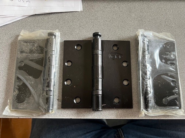 CRP BB31 US10B MORTISE HINGES BOX OF THREE 4 1/2 X 4 1/2 US10B