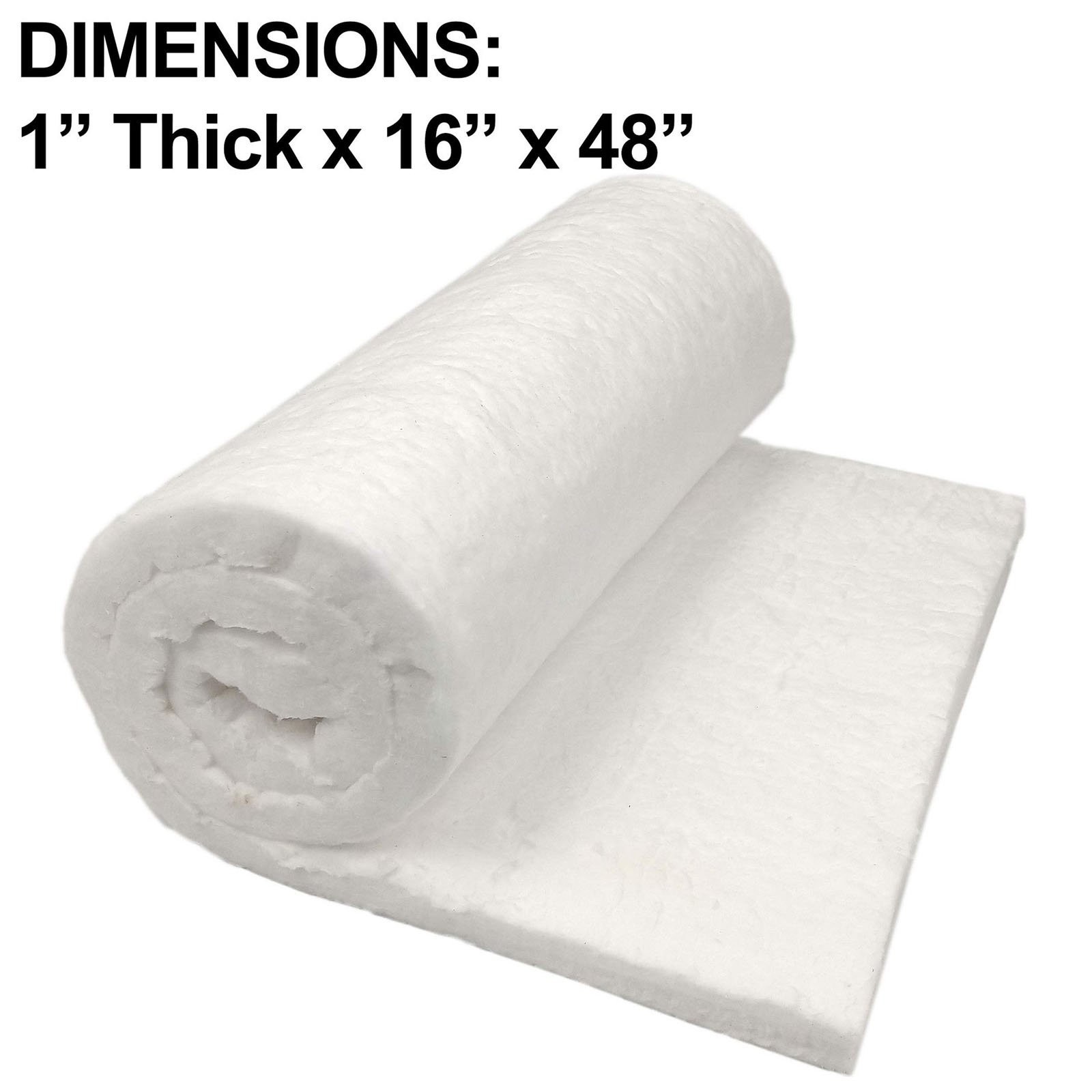 1 x 16 x 48 inch Lightweight FireProof Blanket Insulation For Multiple Uses