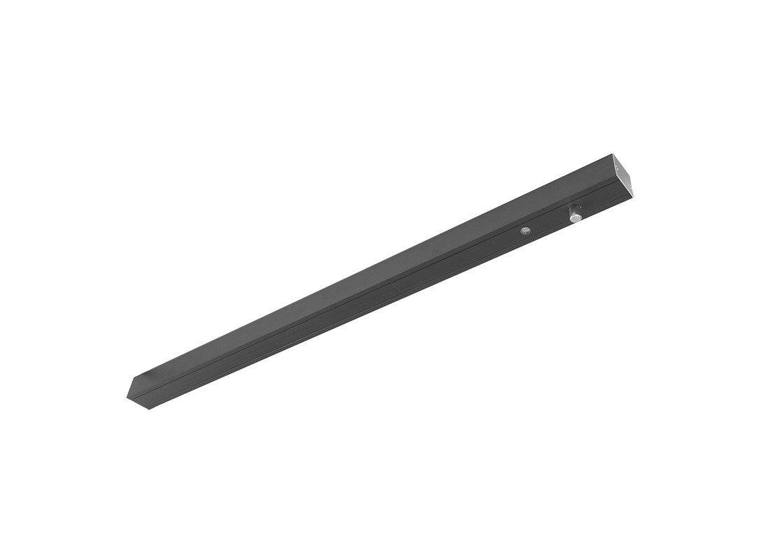 1-7/8″ x 1-5/8″ x 36″ Narrow Width Single Header – 1/2″ Glass – Matte Black