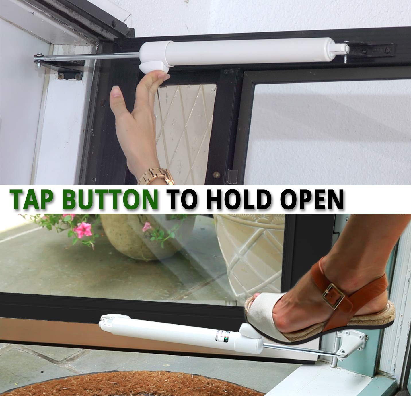 Touch ‘n Hold Smooth Door Closer-Single Kit (Bronze)-Standard-Duty Closer with