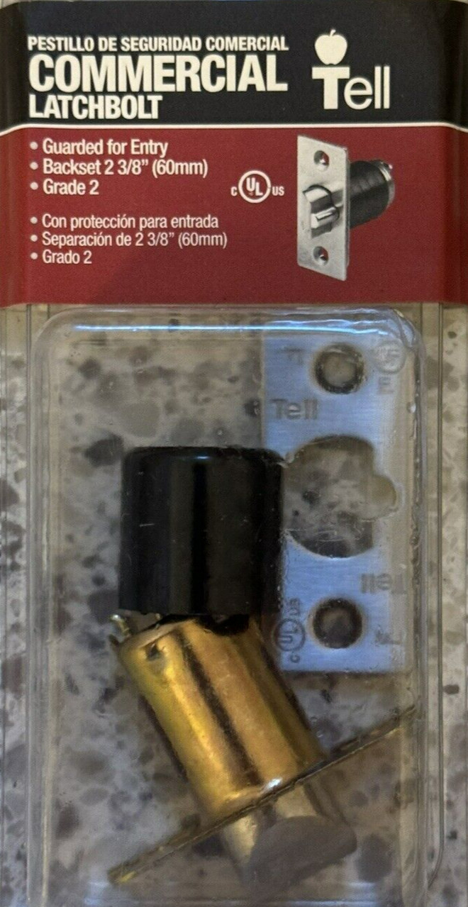 Tell Commercial Latchbolt – Grade 2 – CL500184 – 2-3/8″ Backset – NEW