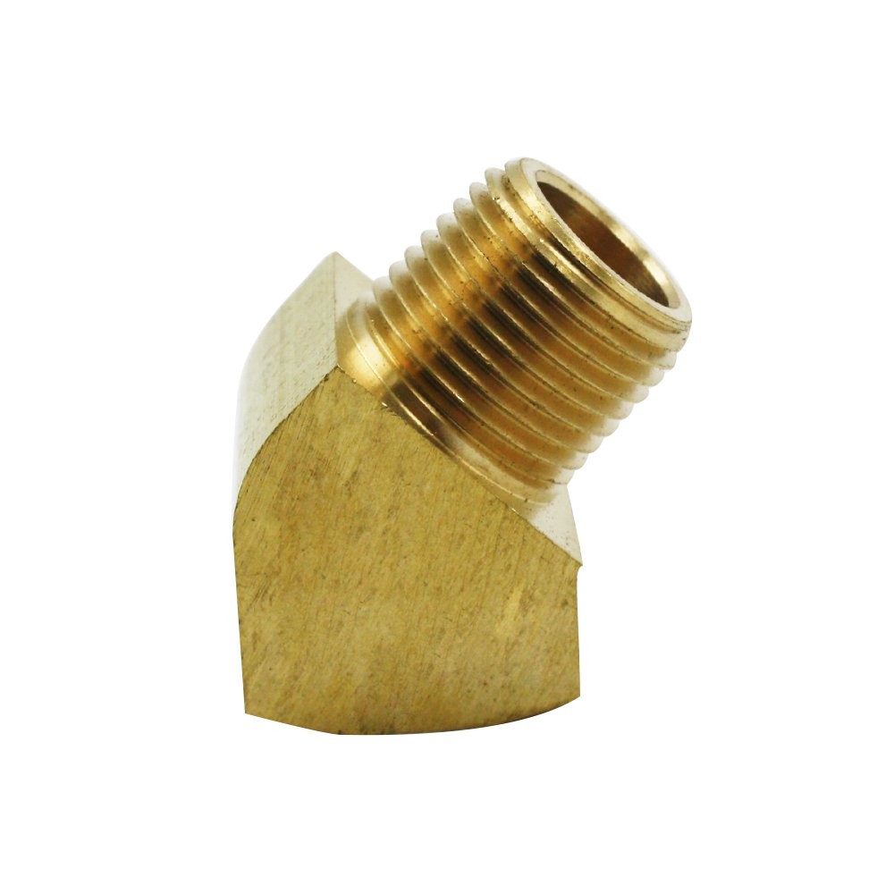Legines 45 Degree Street 1/8″ NPT Female x Male, Pack Of 2,Brass
